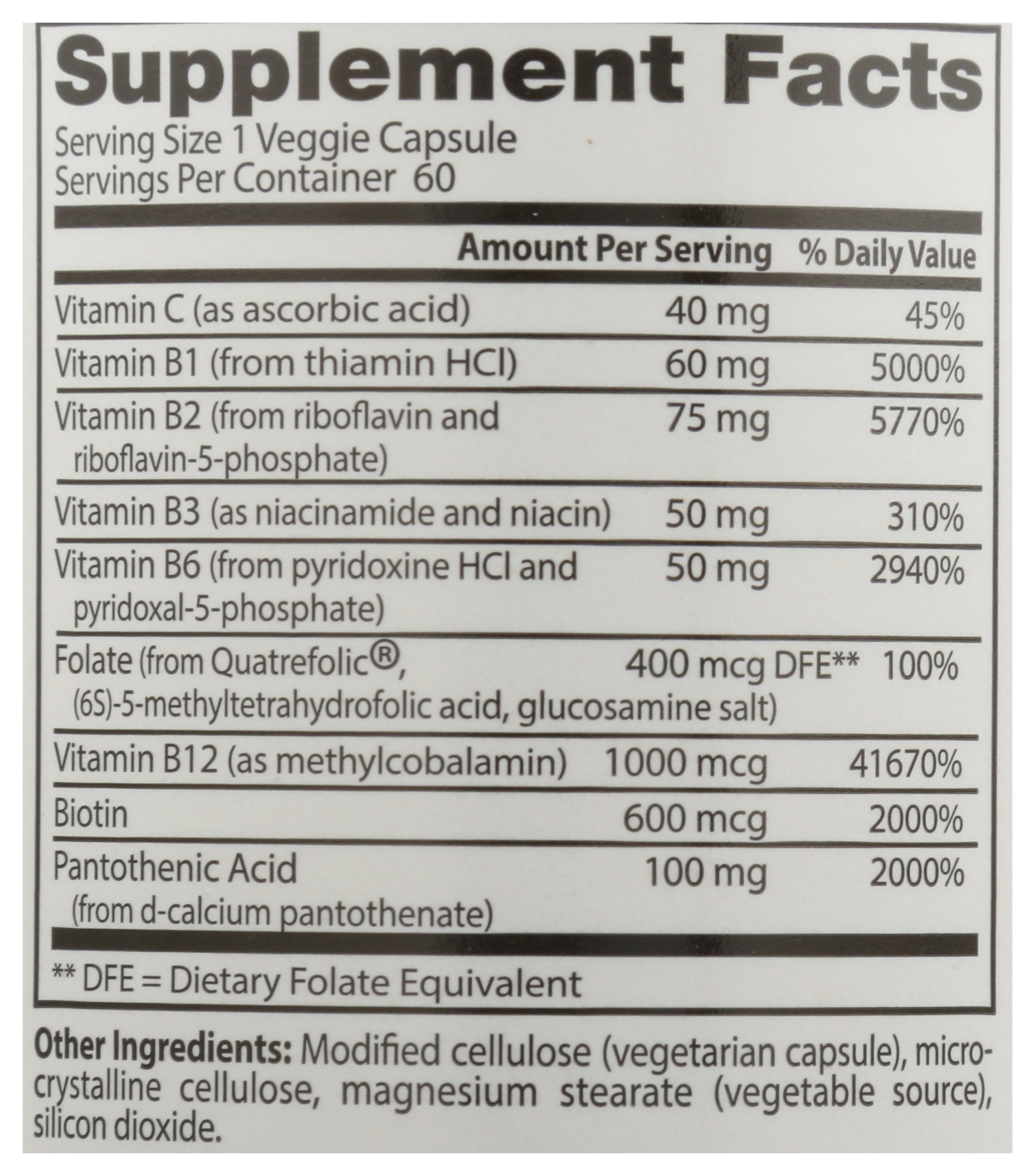 DOCTORS BEST VITAMIN B COMPLEX [FULLY ACTIVE B COMPLEX - 60 VC]