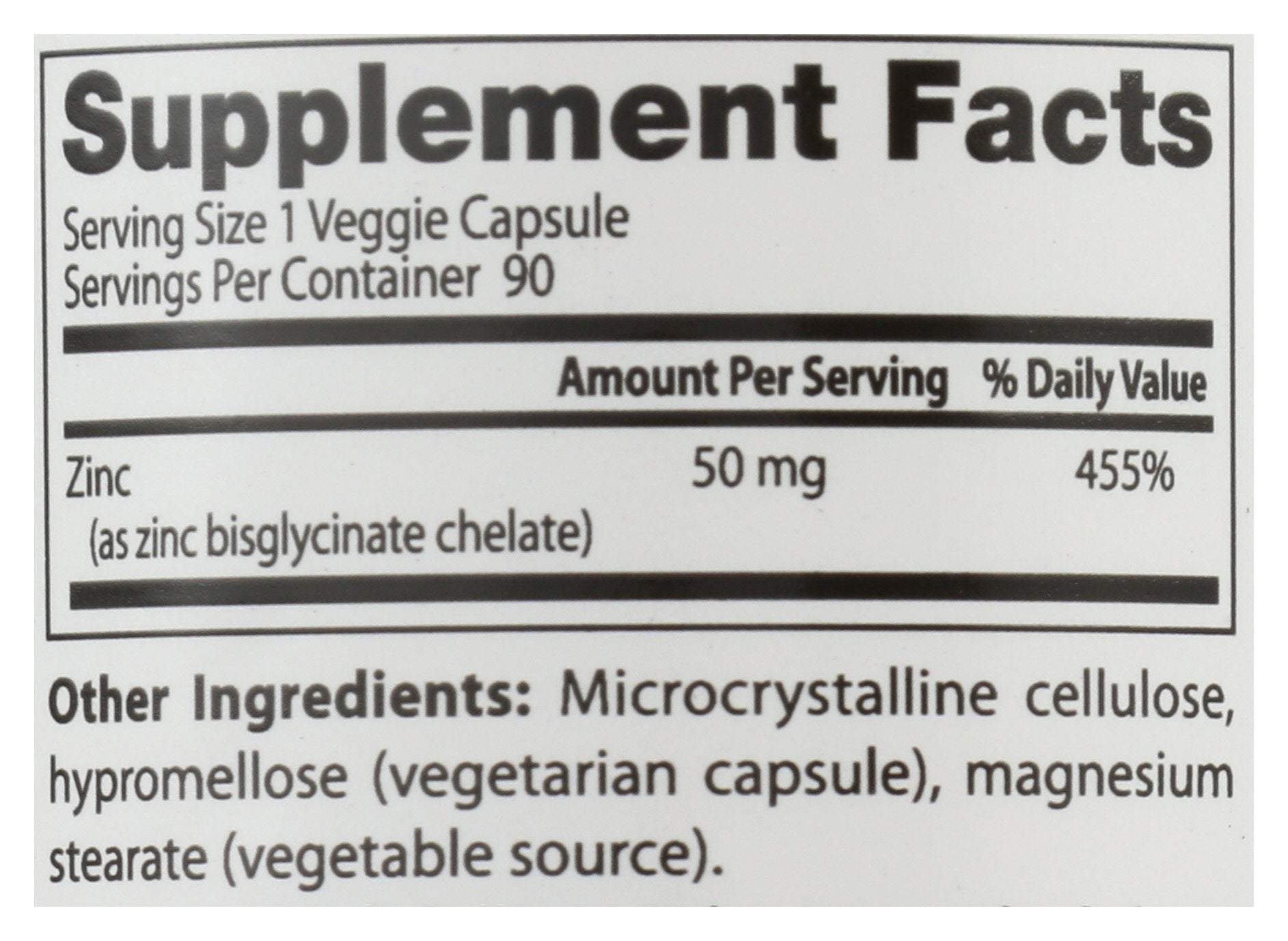 DOCTORS BEST ZINC BISGLYCINATE 50MG