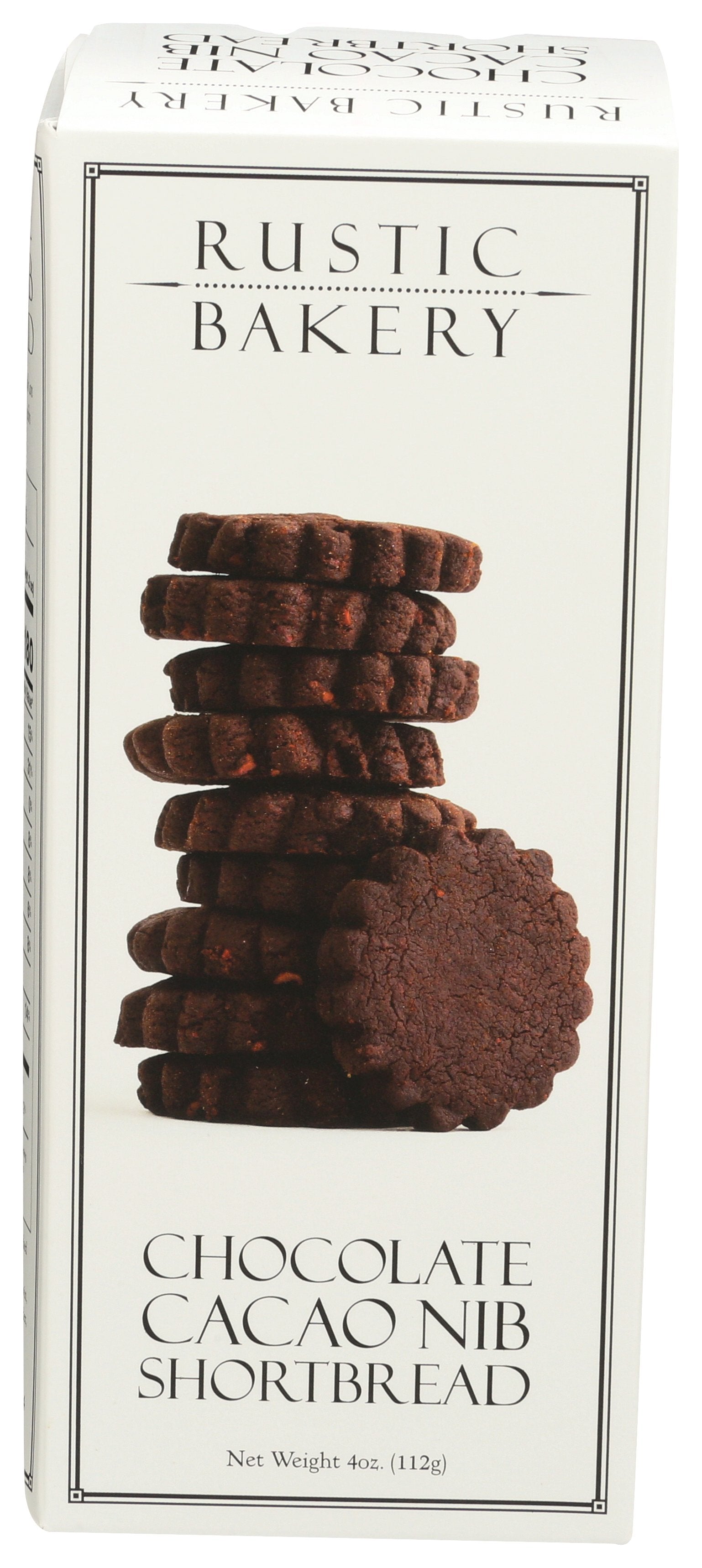 RUSTIC BAKERY SHORTBREAD CHOC CACAO NIB - Case of 12