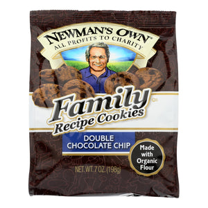 Newman's Own Organics Double Chocolate Chip Cookies - Organic - Case Of 6 - 7 Oz.