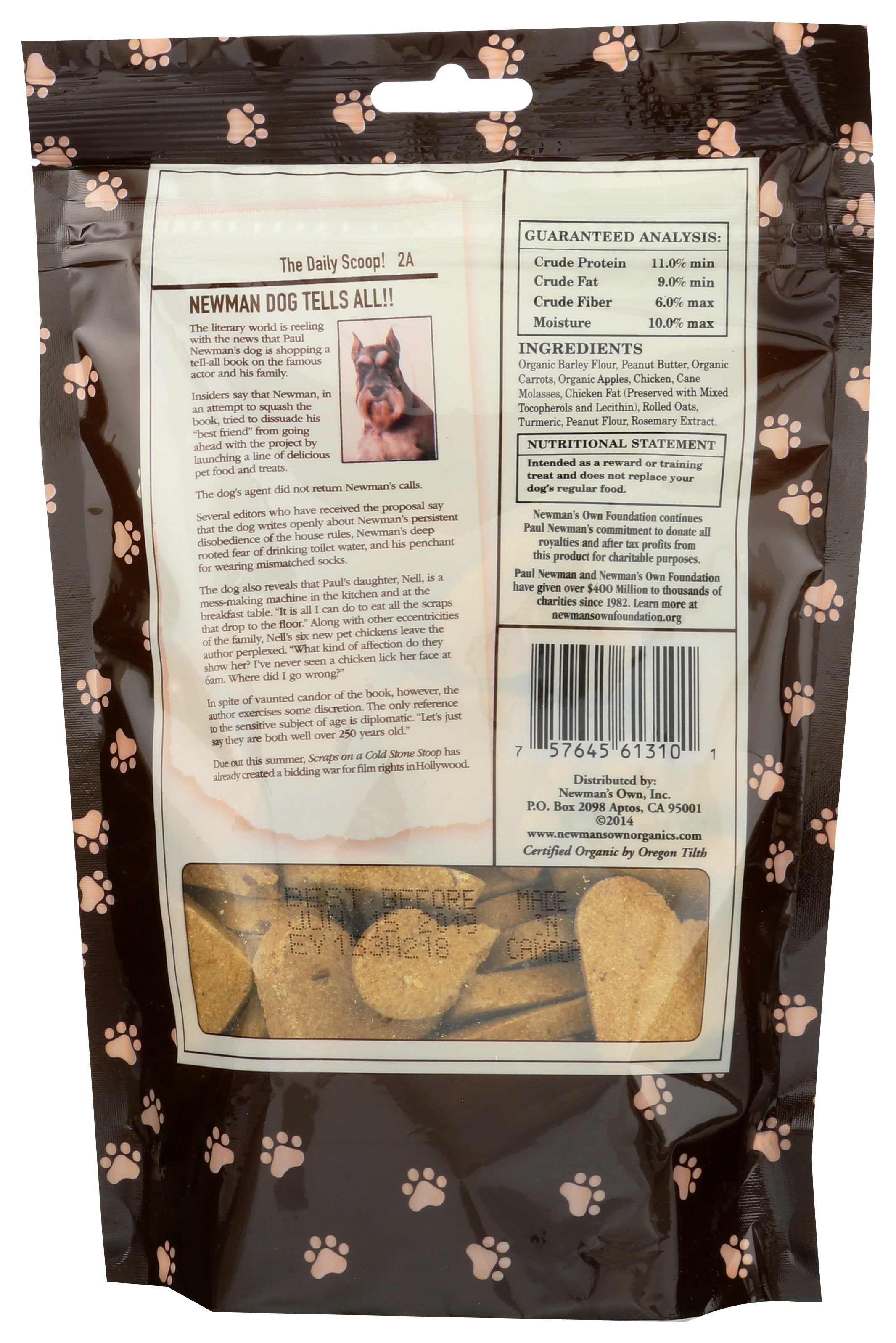 NEWMANS OWN PET TREAT PNUT BTTR MDM ORG3