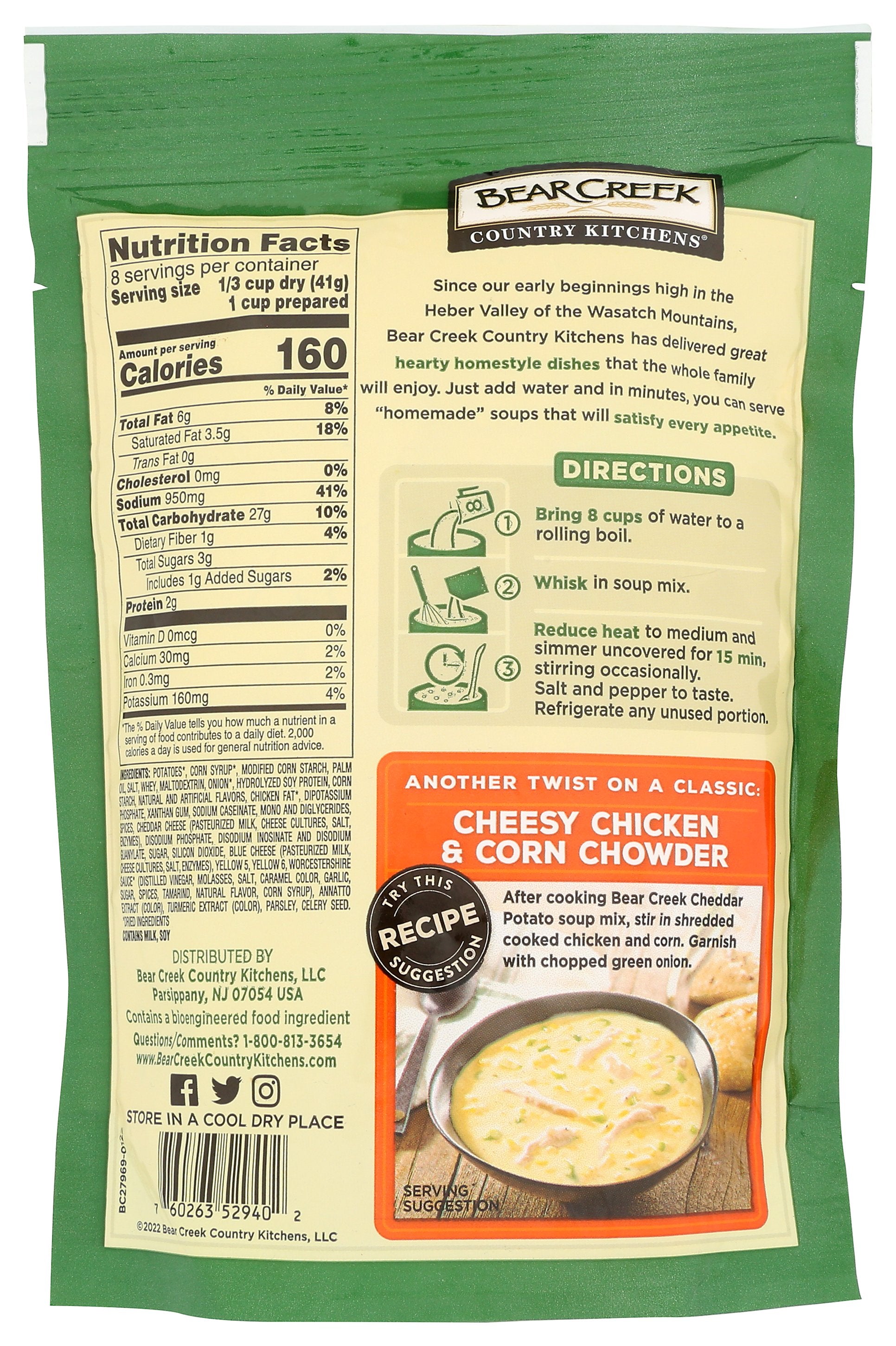 BEAR CREEK SOUP MIX CHR POTATO - Case of 6