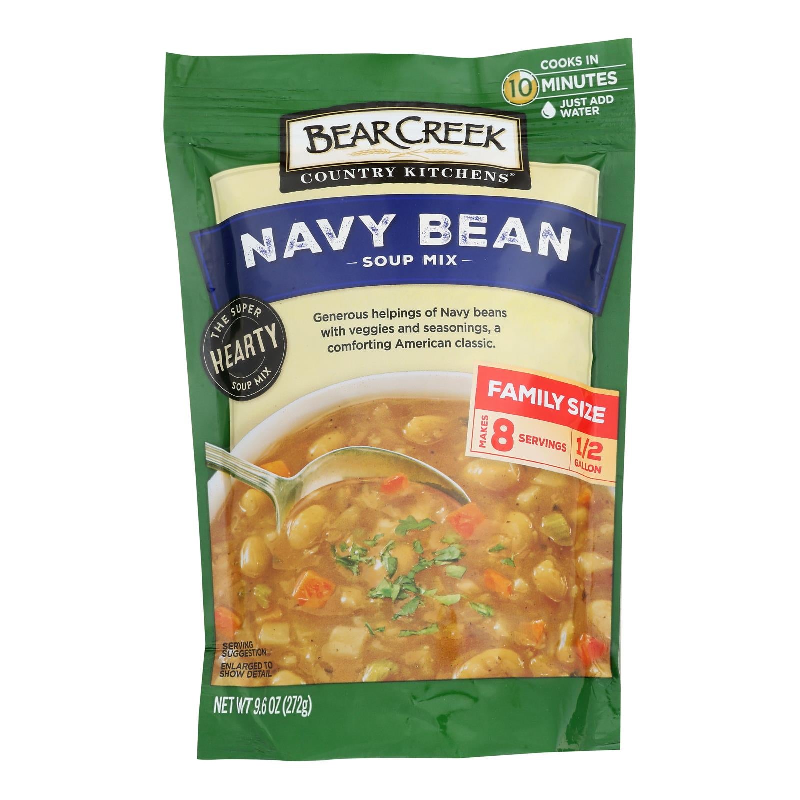 Bear Creek - Soup Mix Navy Bean - Case Of 6-9.6 Oz