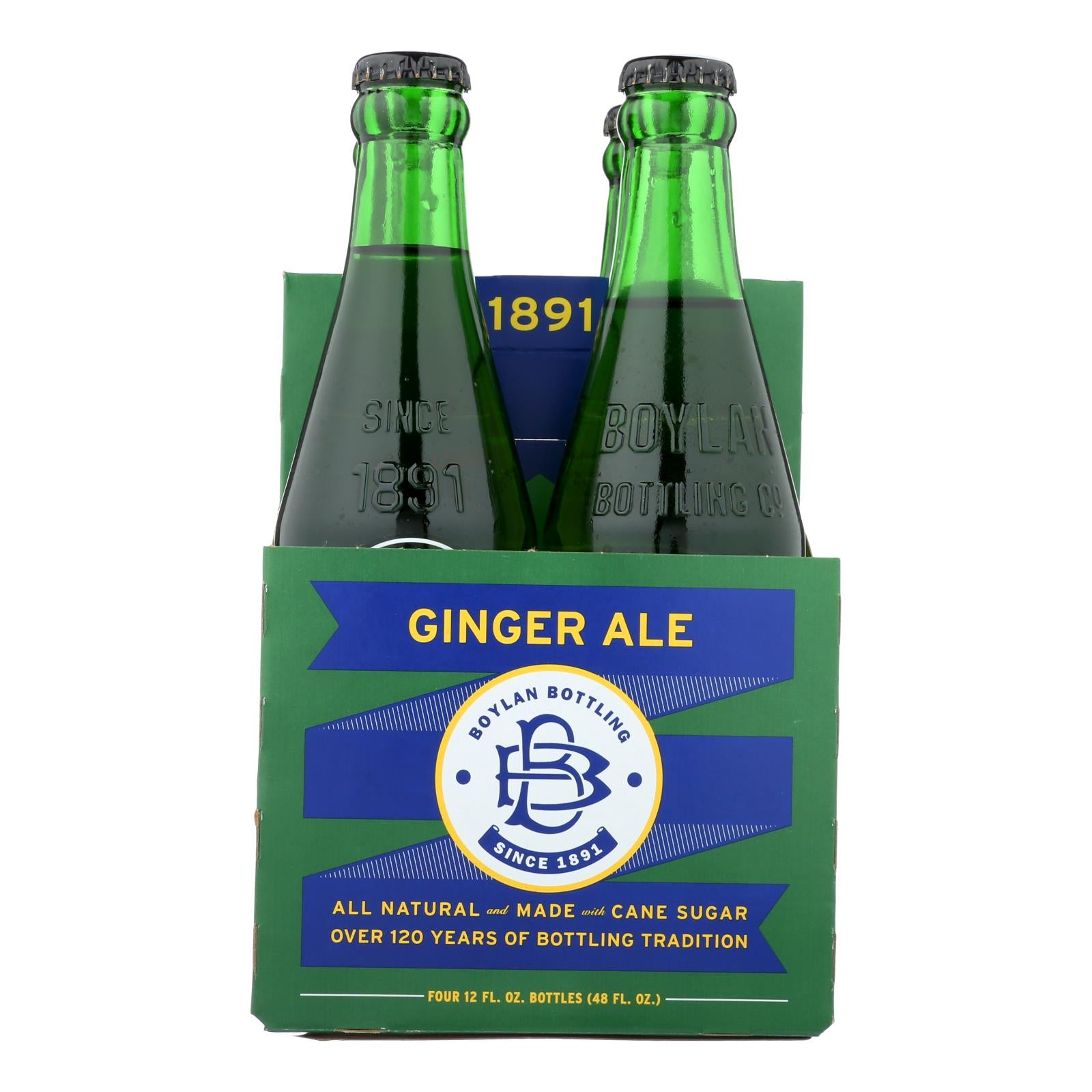 Boylan Bottling - Soda - Ginger Ale - Case of 6 - 4/12 fl oz.
