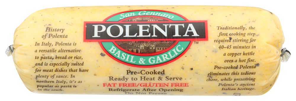 San Gennaro Polenta Garlic Basil - Pack of 12 - 24 oz