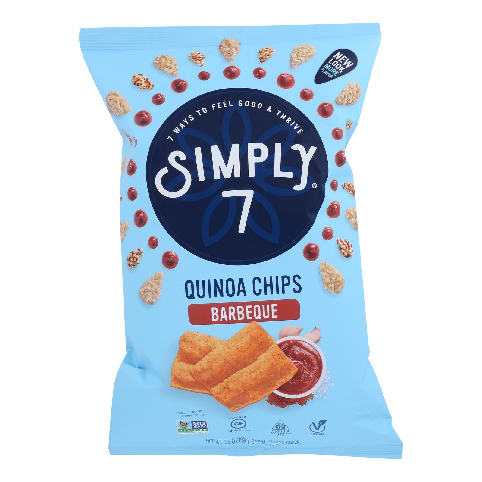 Simply 7 - Chips Quinoa Barbeque - Case Of 8-3.5 Oz