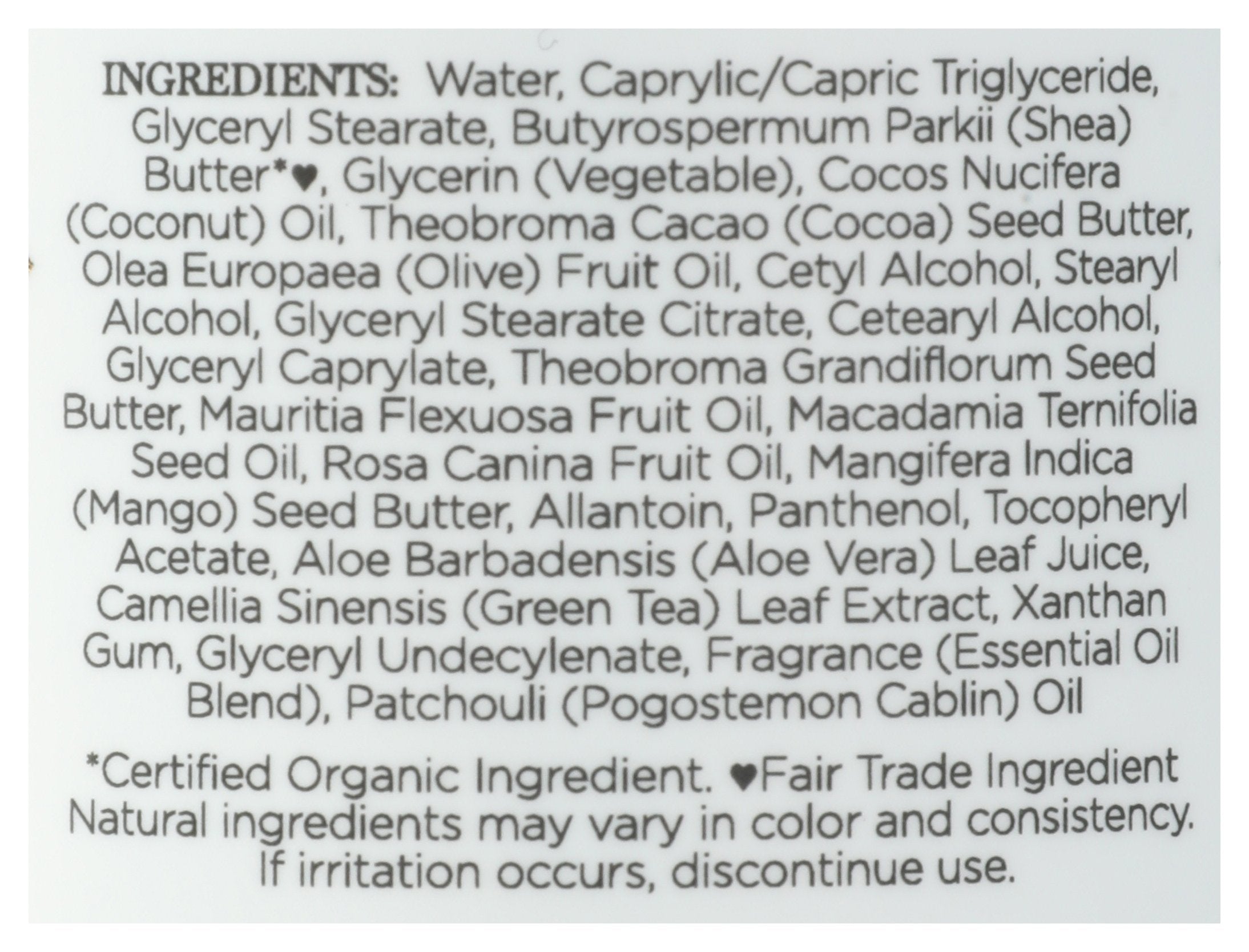 NUBIAN HERITAGE LOTION BODY PATCHOULI - Case of 3