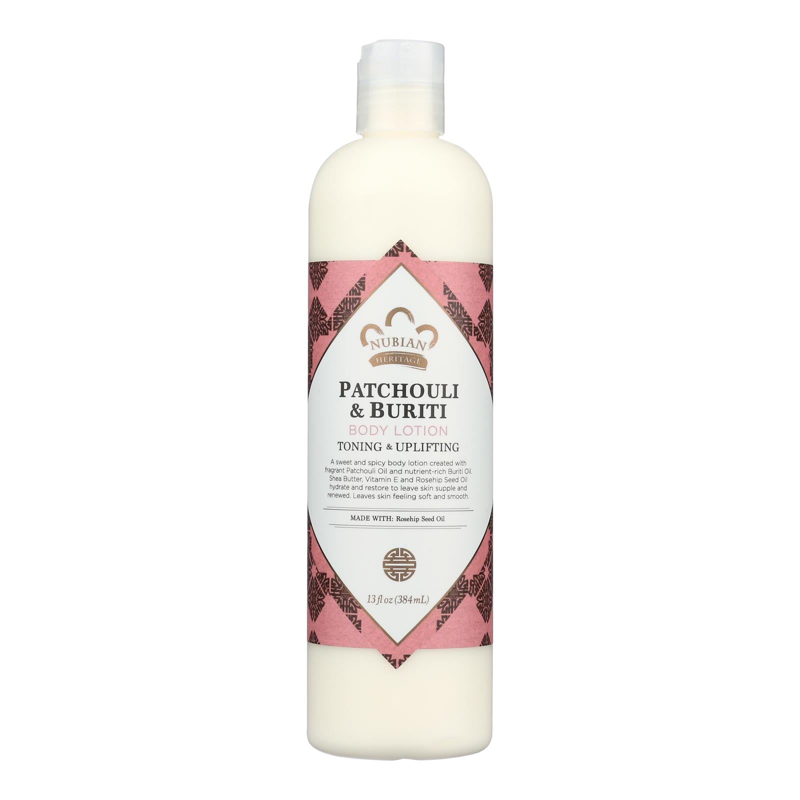 Nubian Heritage Nho Patchouli Lotion, Patchouli & Buriti  - 1 Each - 13 Fz