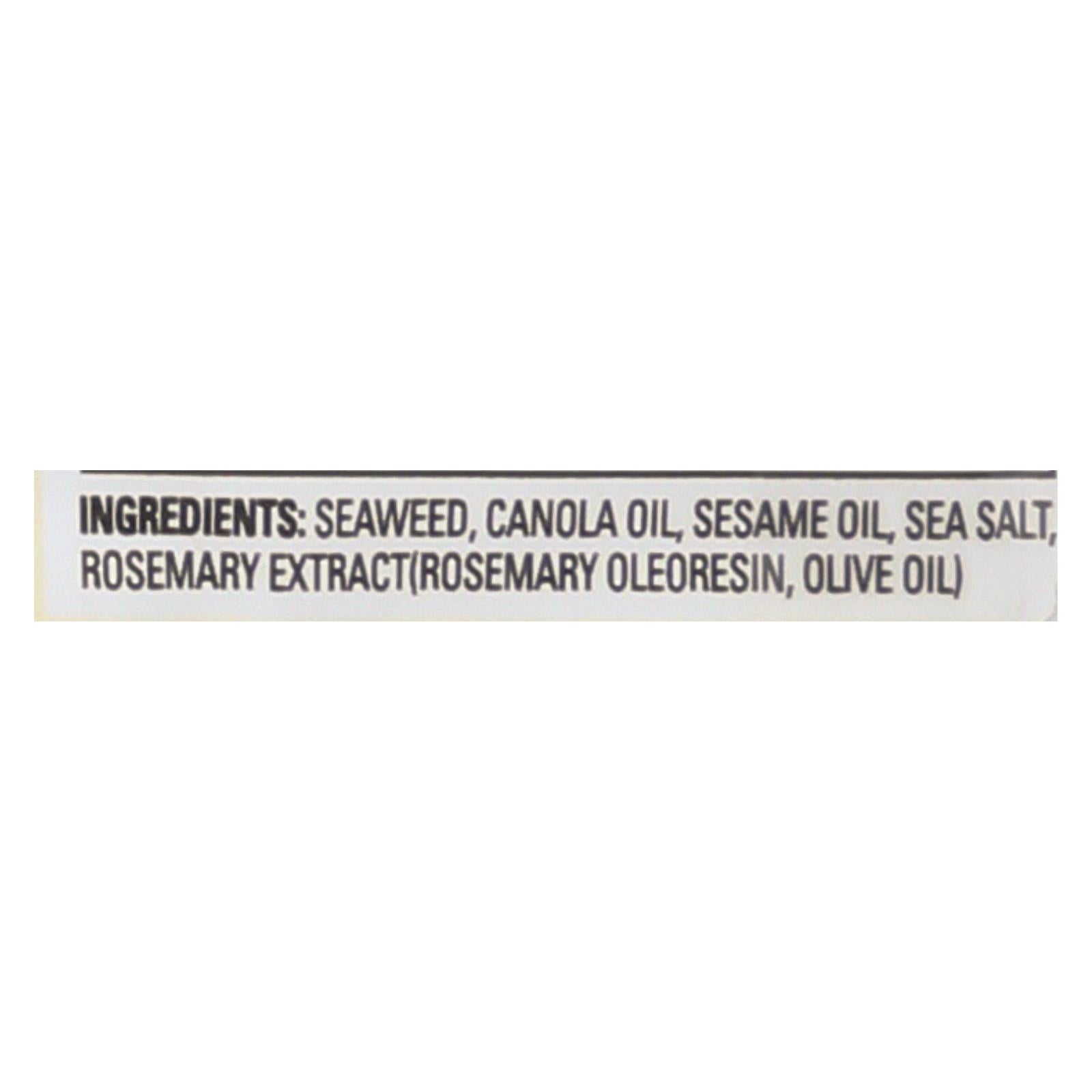 Annie Chun's Seaweed Snacks Roasted Sesame - Case Of 12 - 0.35 Oz.