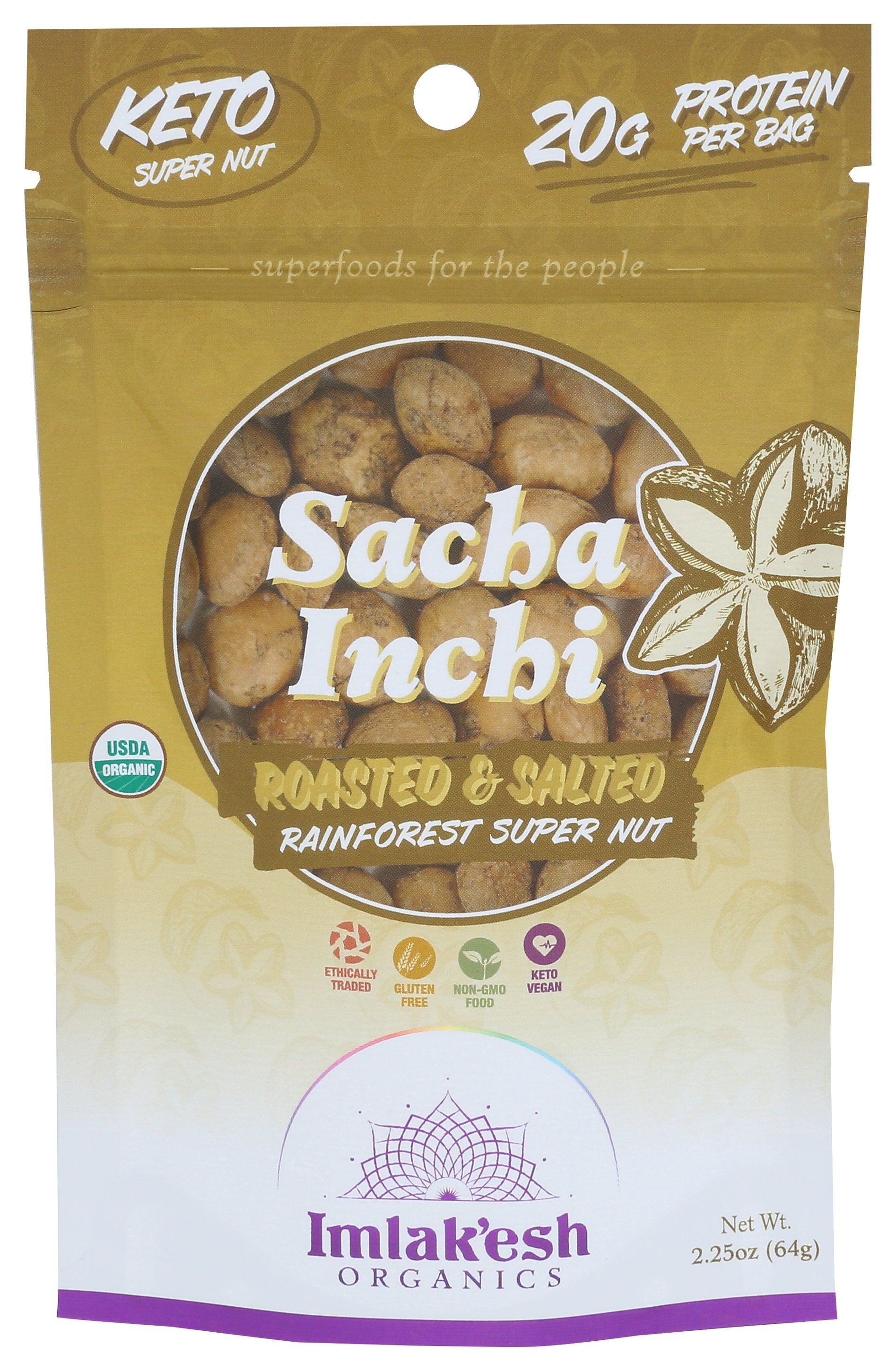 IMLAKESH ORGANICS SEED SACHA INCHI ORG - Case of 8