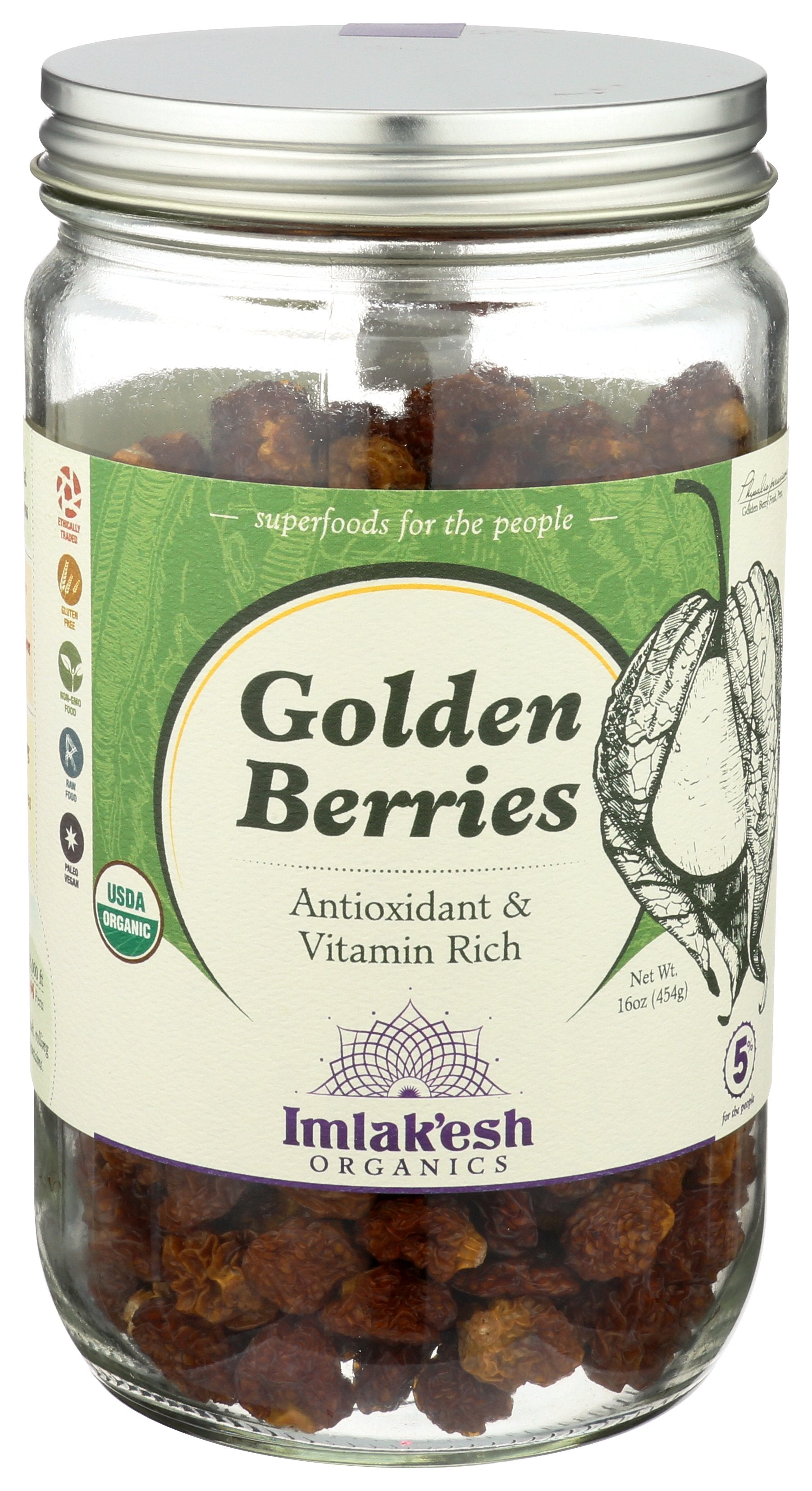 IMLAKESH ORGANICS BERRY GOLDEN ORG RAW - Case of 6