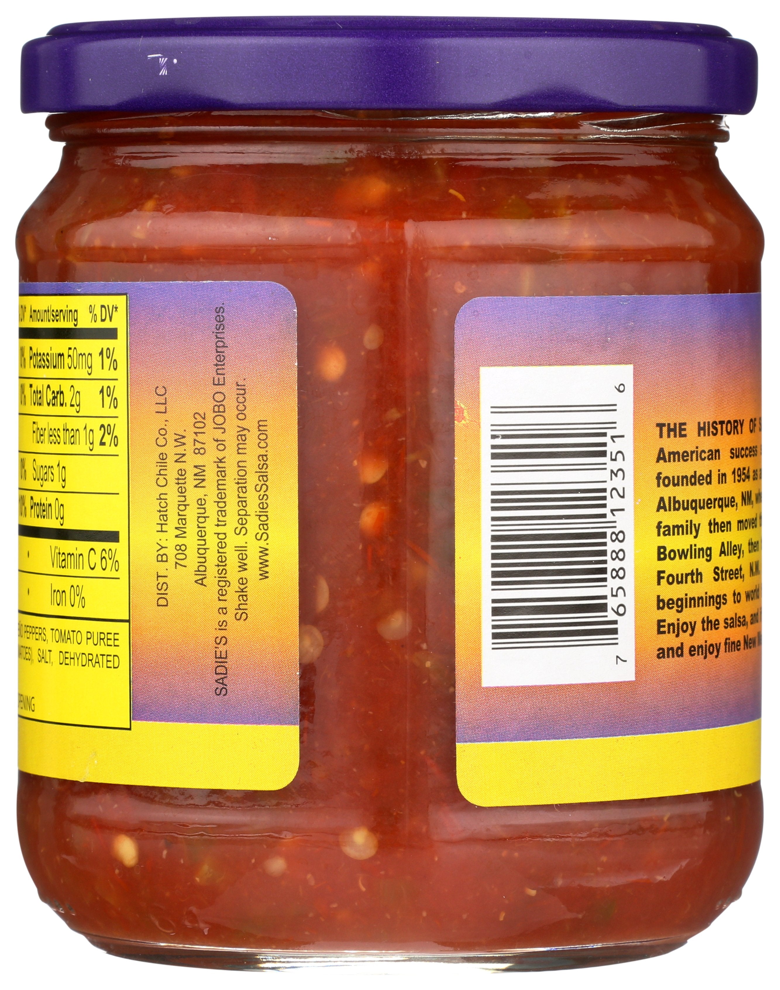 SADIE SALSA NOT AS HOT