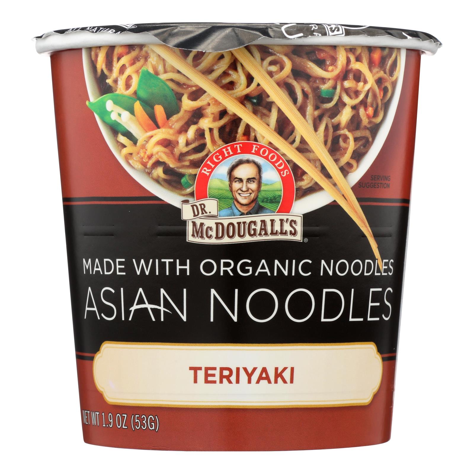Dr. Mcdougall’s Asian Noodle Soup, Teriyaki  - Case Of 6 - 1.9 Oz