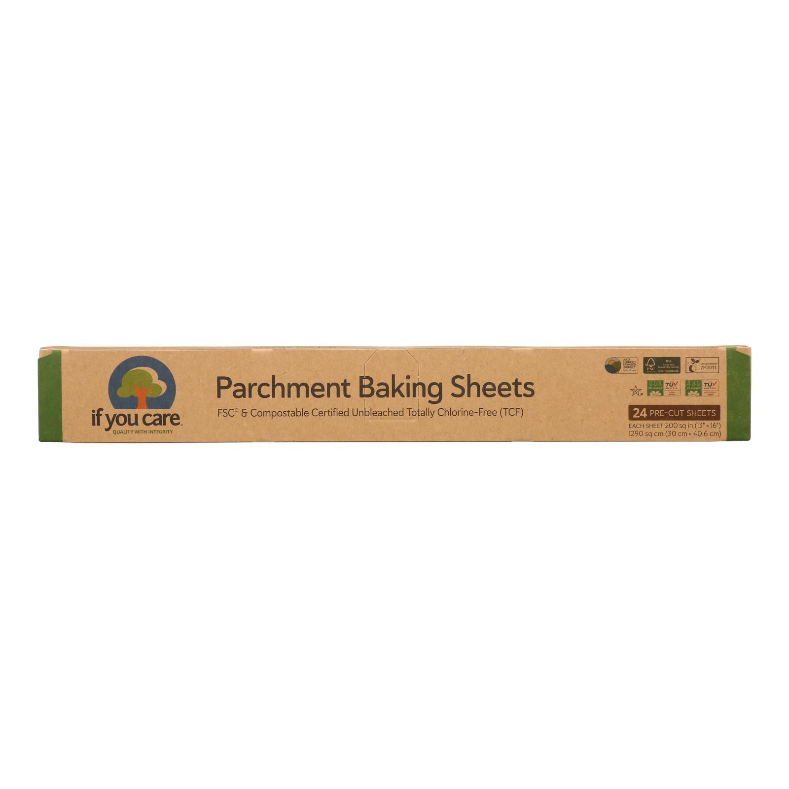 If You Care Parchment Baking Sheet - Paper - Case Of 12 - 24 Count