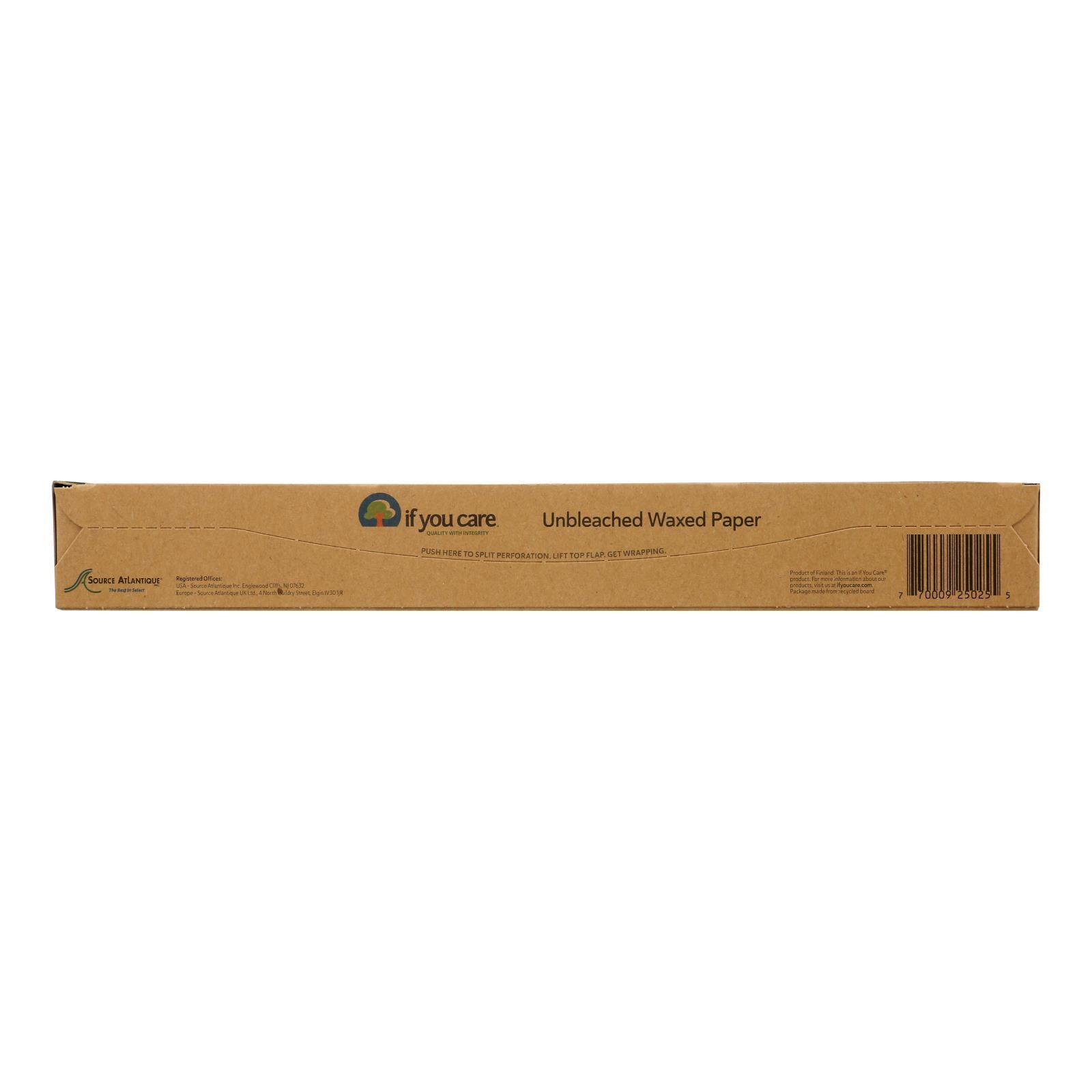 If You Care Waxed Paper - Natural - Case Of 12 - 75 Sq. Ft.