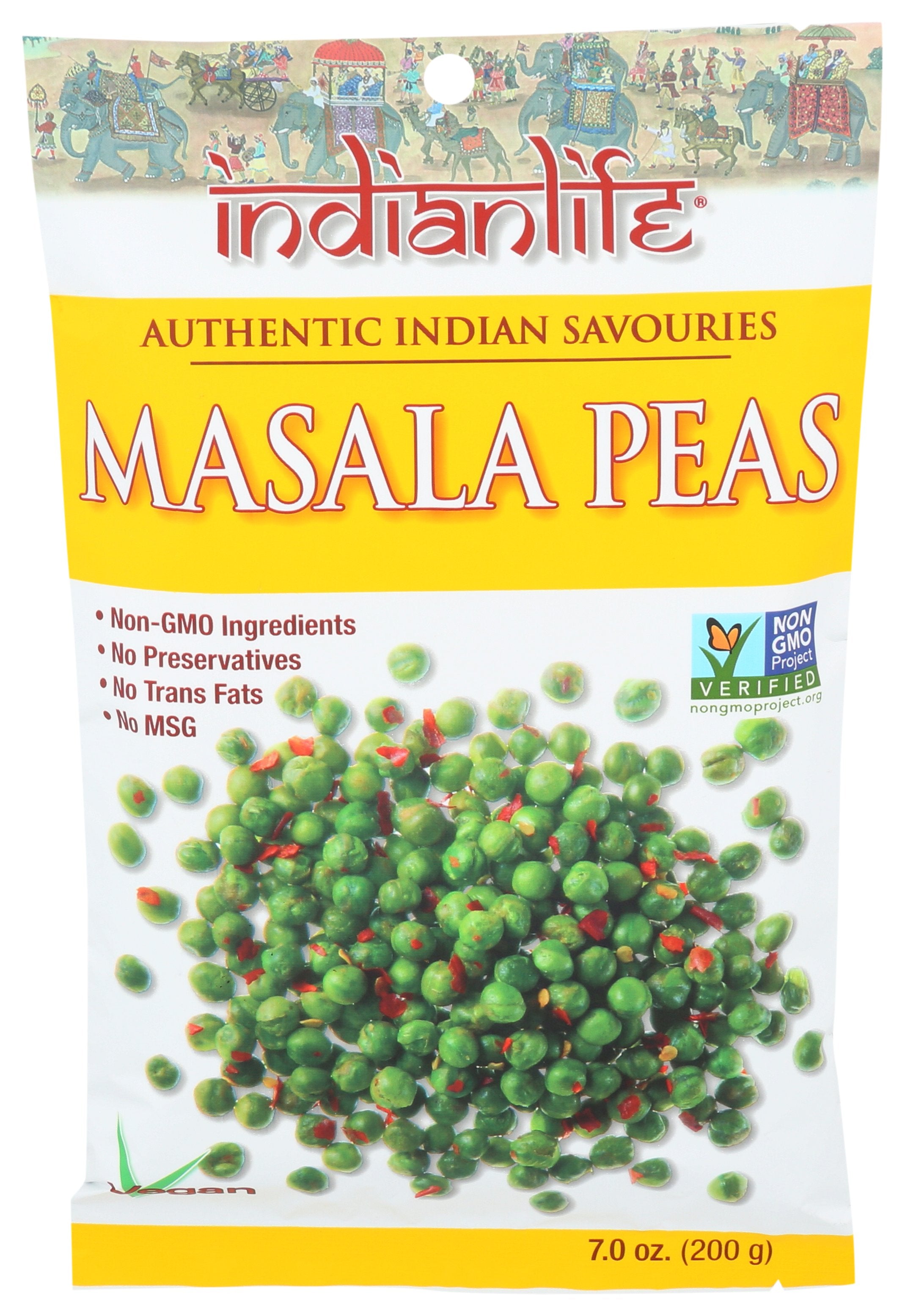 INDIANLIFE MIX SNACK PEAS MASALA - Case of 8