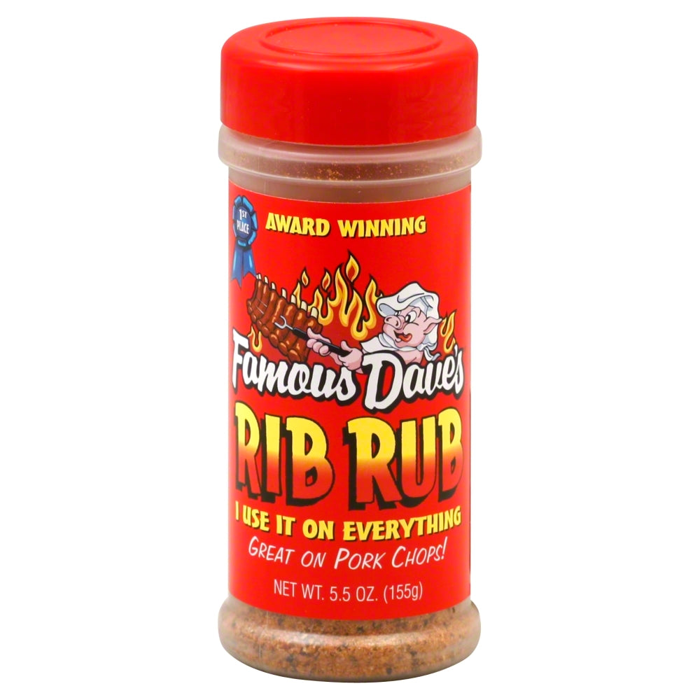 Famous Daves Seasoning Rub Rib - Pack of 6 - 5.5 oz
