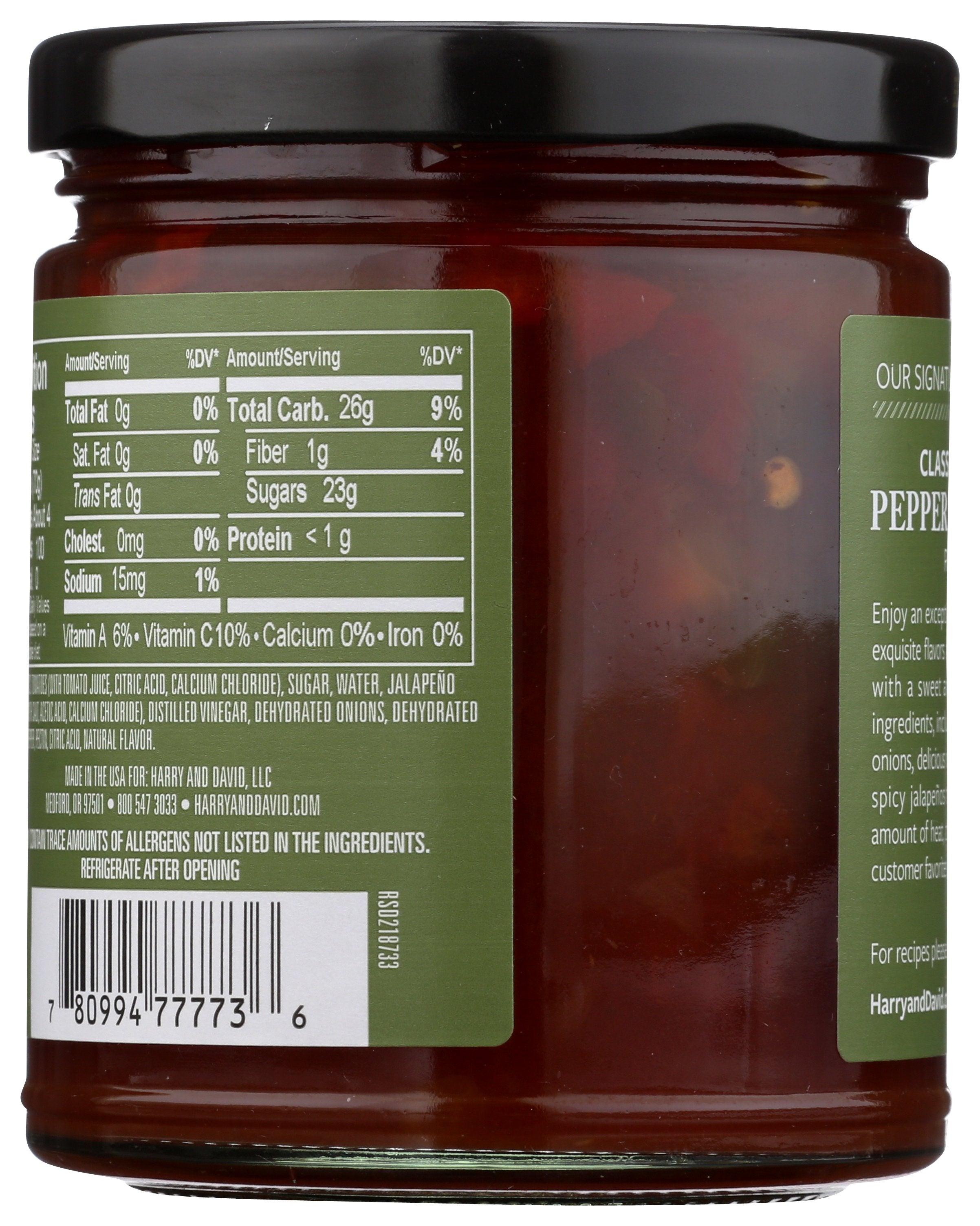 HARRY & DAVID RELISH PEPPER & ONION - Case of 6