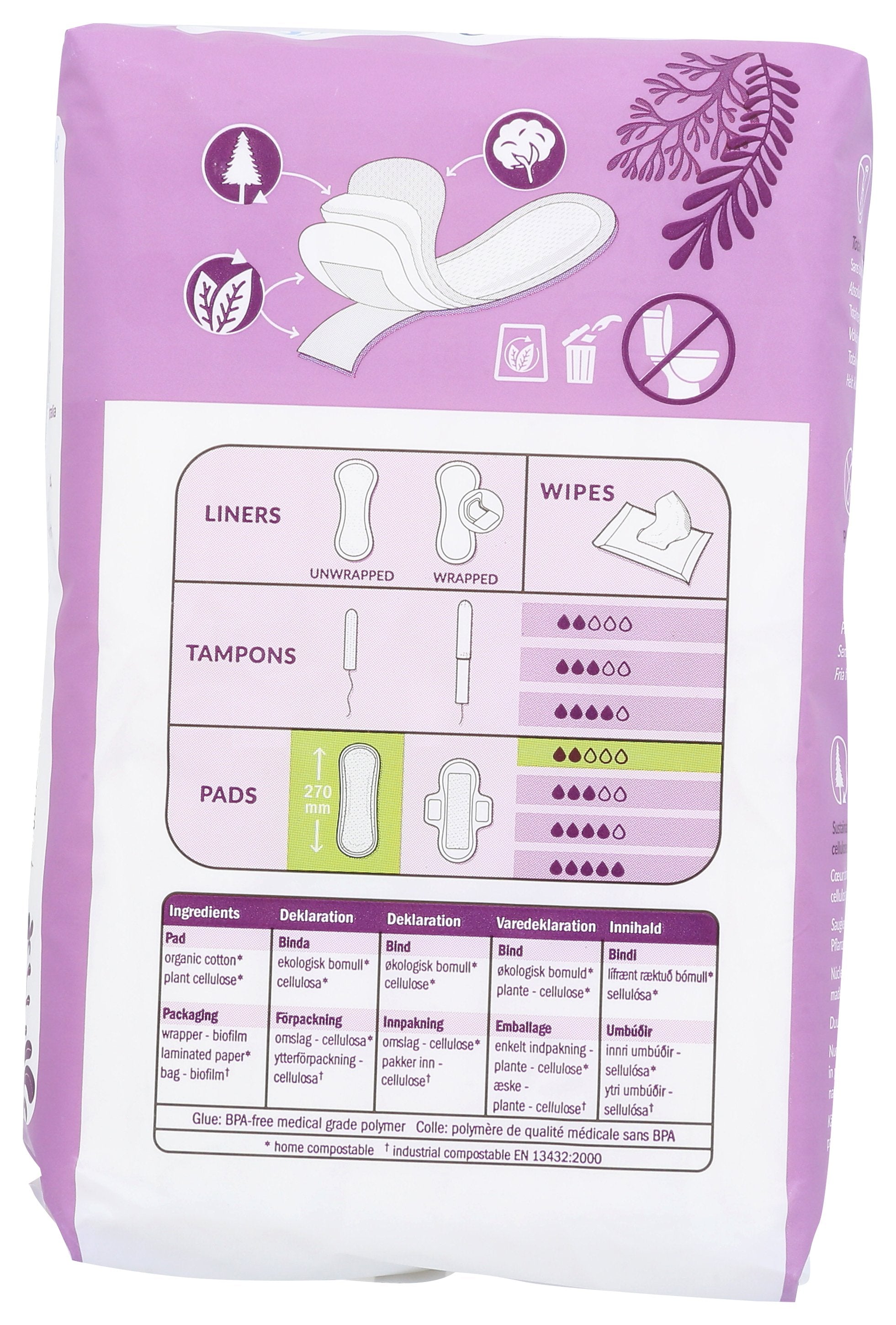 NATRACARE PADS REGULAR MAXI - Case of 3