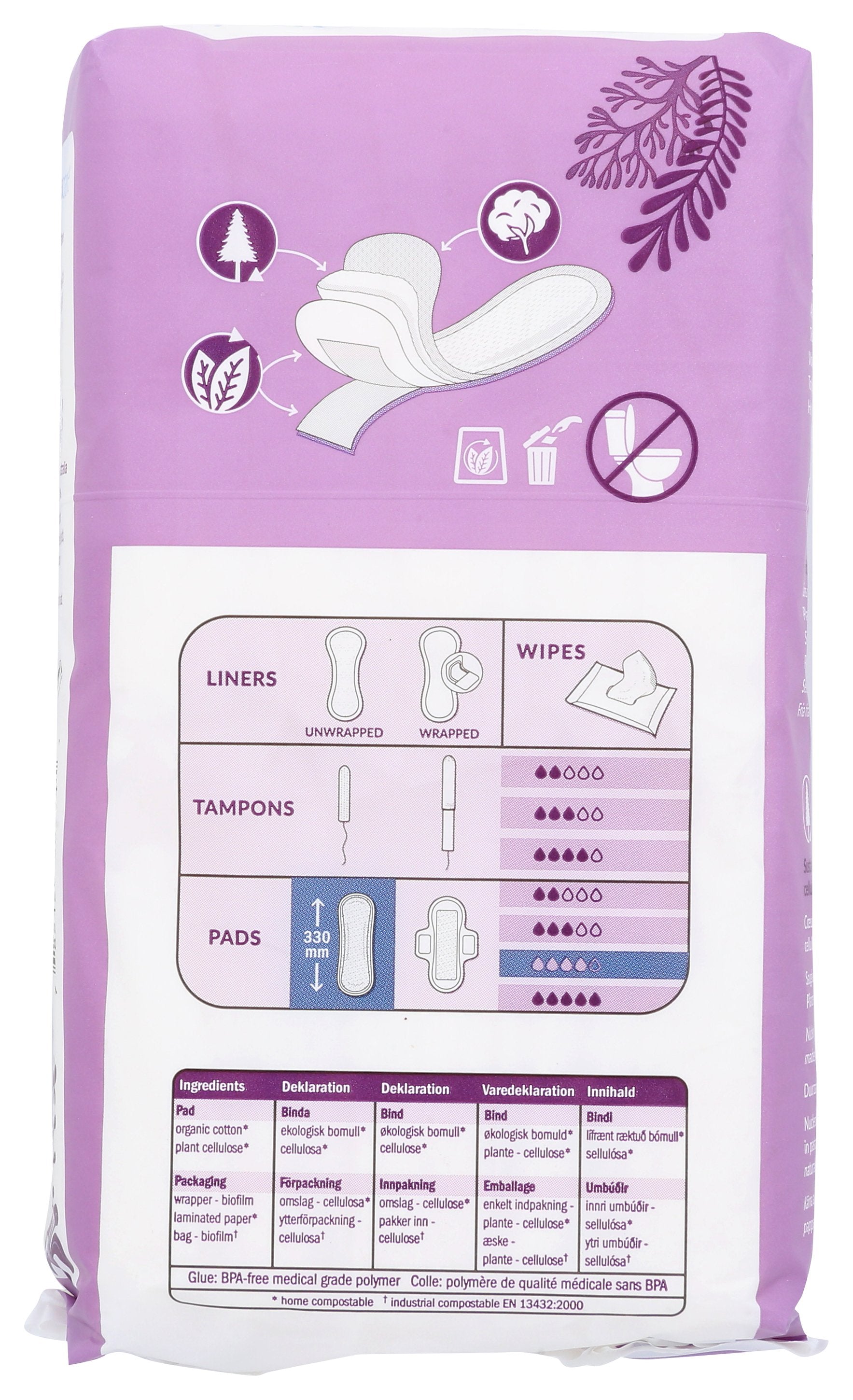 NATRACARE PADS NIGHT TIME MAXI - Case of 3
