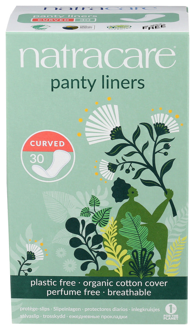 Natracare Natural Curved Panty Liners - 30 Pack