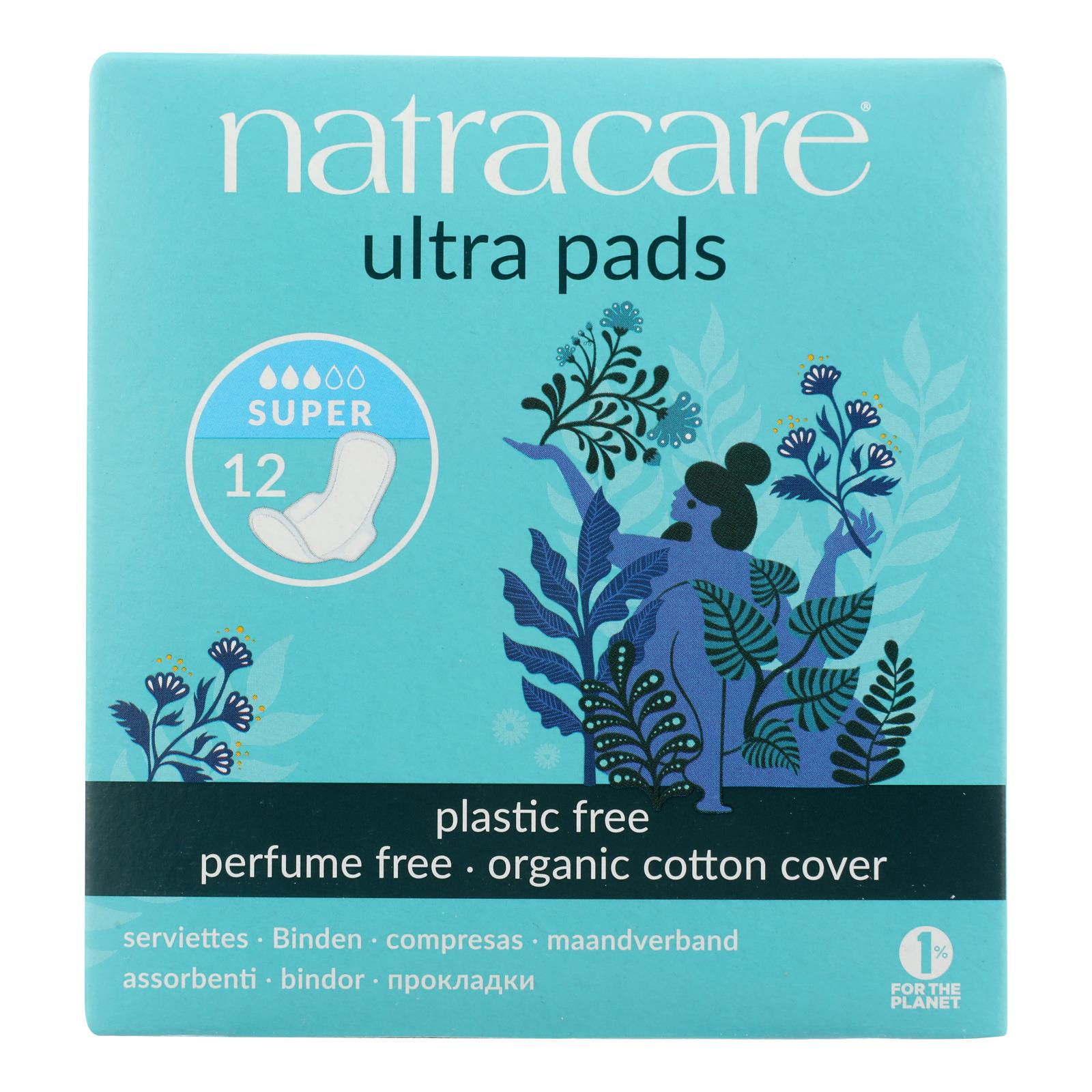Natracare Organic & Natural Ultra Pads  - Case of 12 - 12 CT