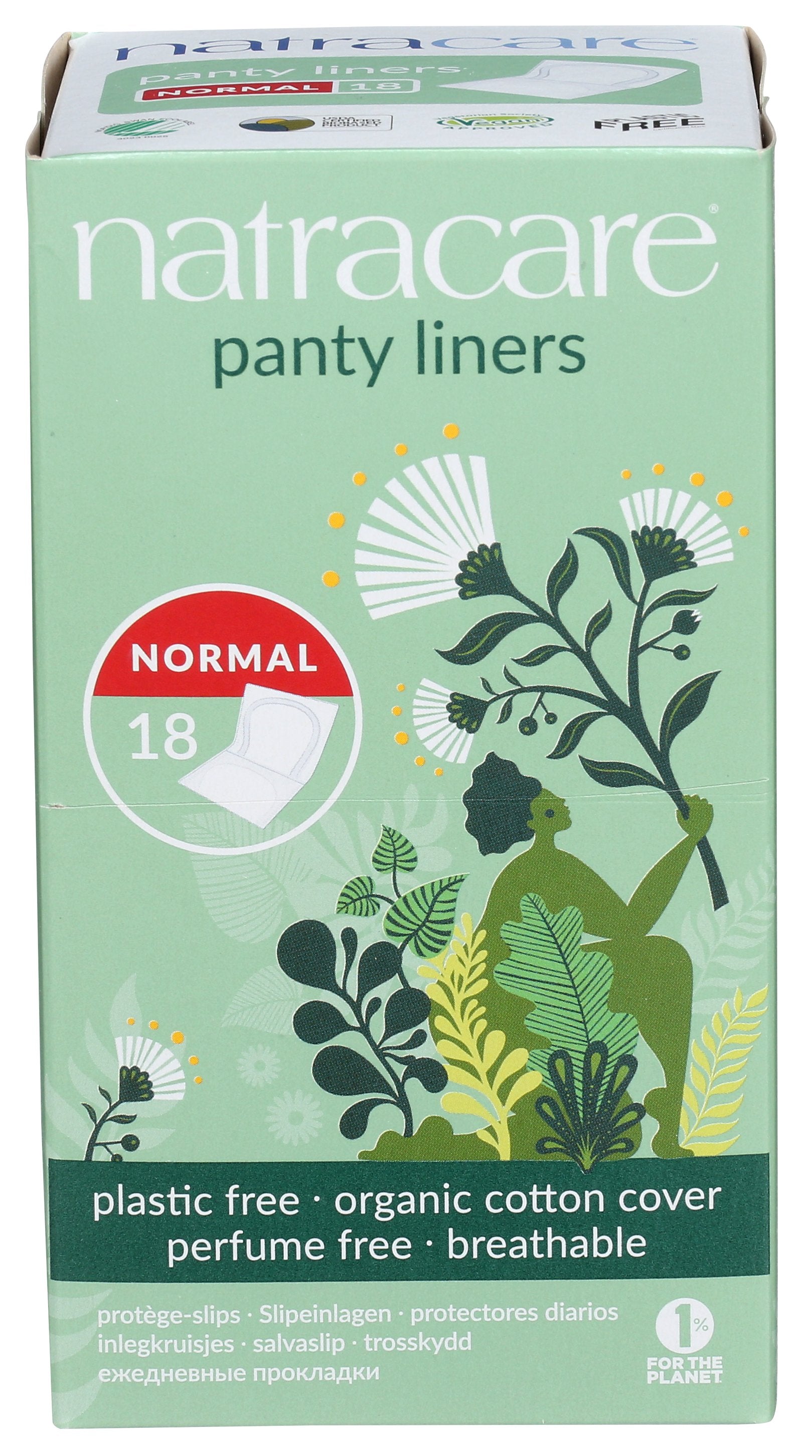 NATRACARE PANTY LINER WRAPPED - Case of 5