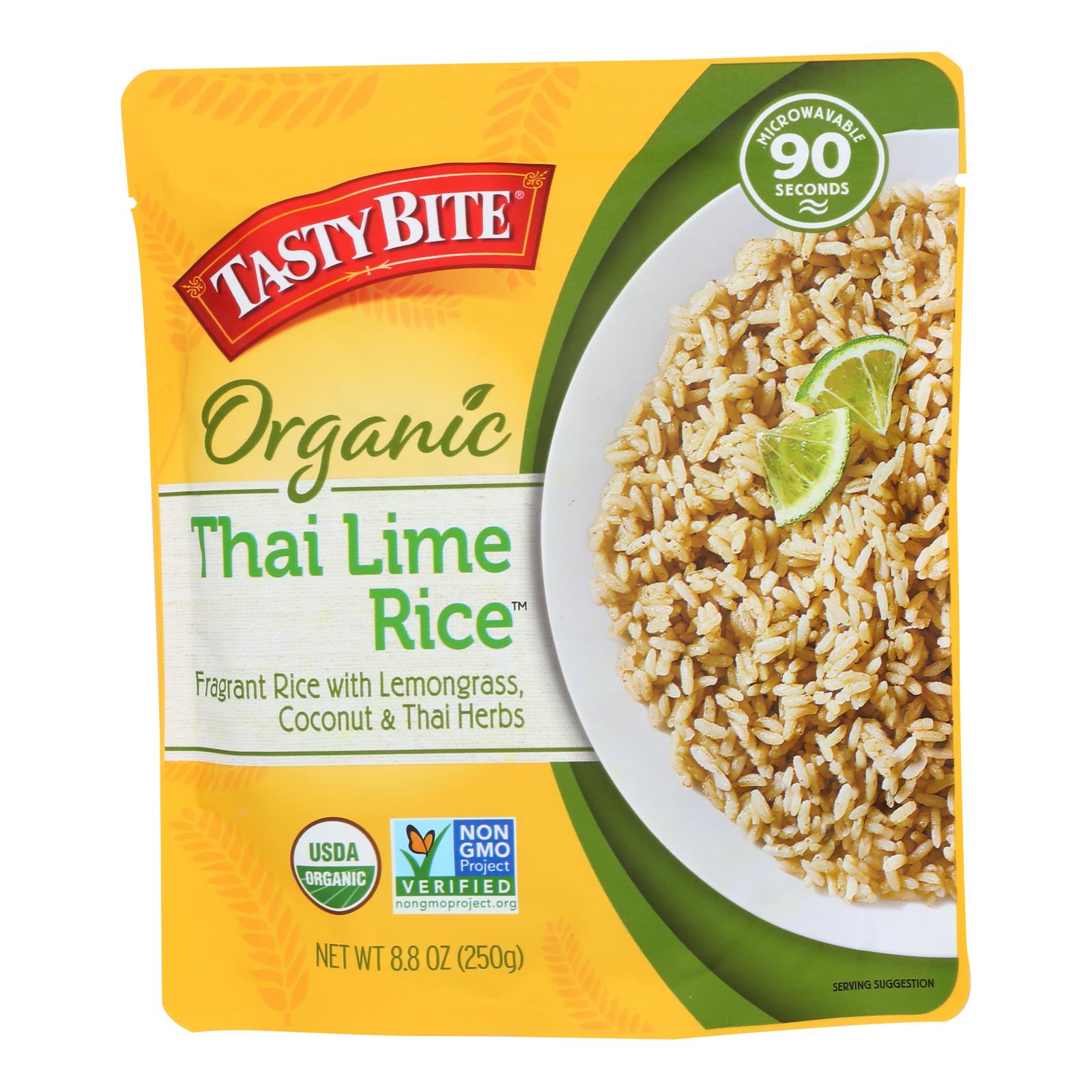 Tasty Bite Rice - Thai Lime - 8.8 Oz - Case Of 6