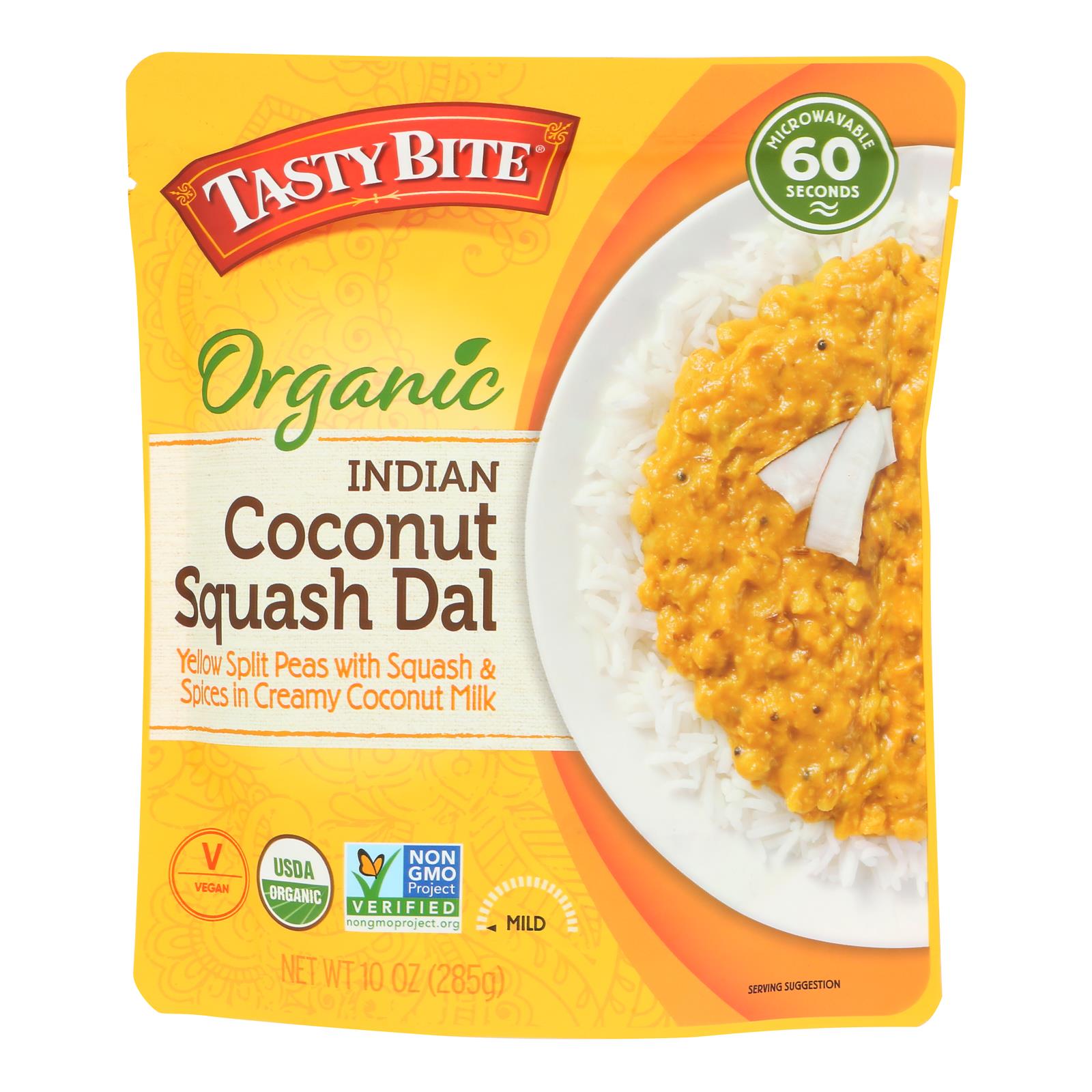 Tasty Bite - Entree Coconut Sqsh Dal - Case Of 6-10 Oz