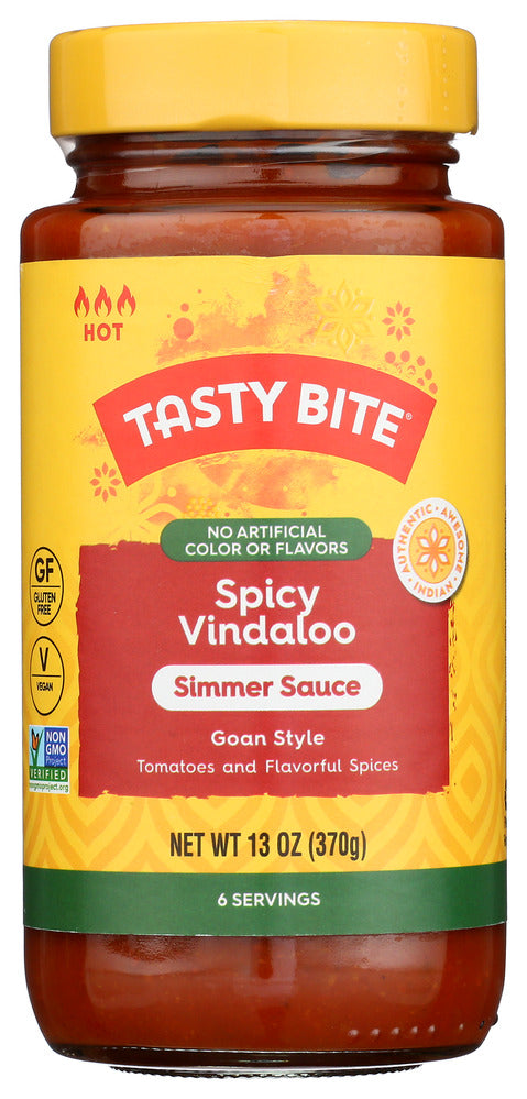 Tasty Bite Simmer Sauce Spicy Vindaloo - Case of 6 - 13 oz
