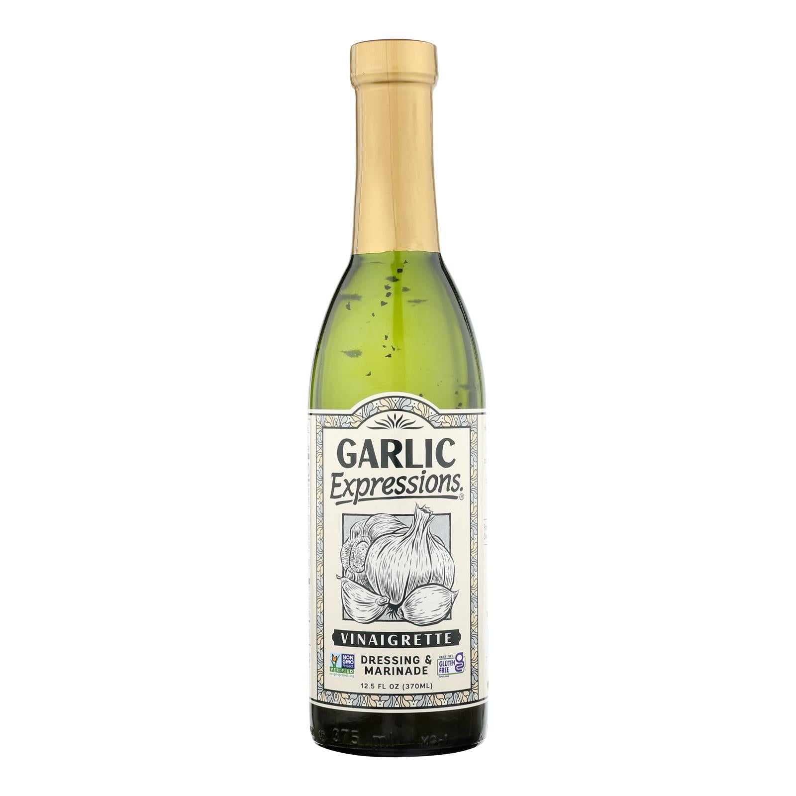 Garlic Expressions Salad Dressing - Vinaigrete - Case Of 12 - 12.5 Oz