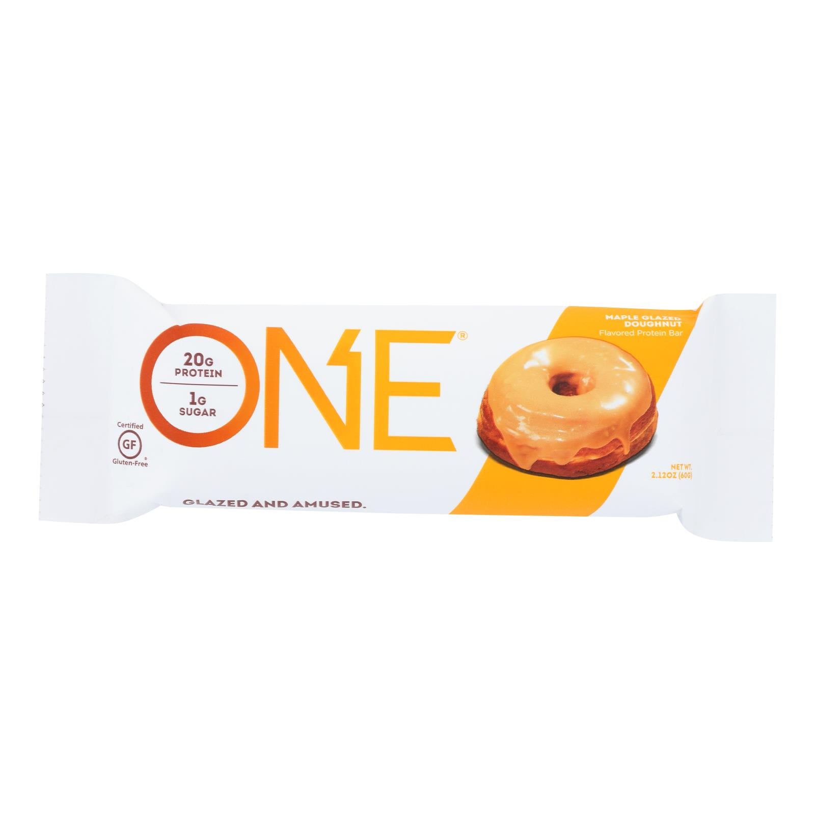 One Brands Protein Bar Maple Glazed Doughnut  - Case Of 12 - 60 Grm