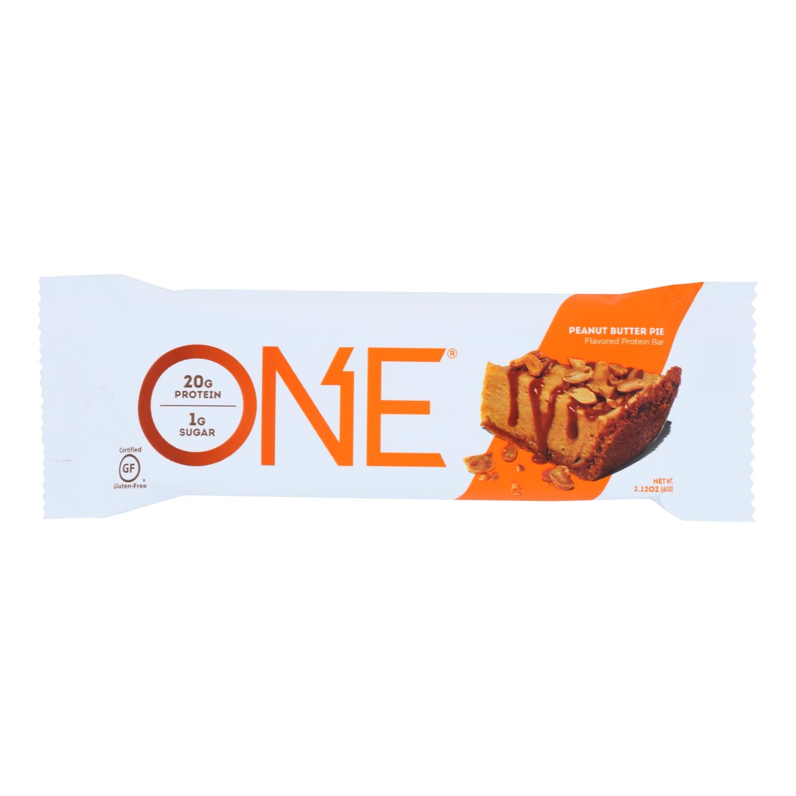 One Peanut Butter Pie Flavored Protein Bar  - Case Of 12 - 60 Grm