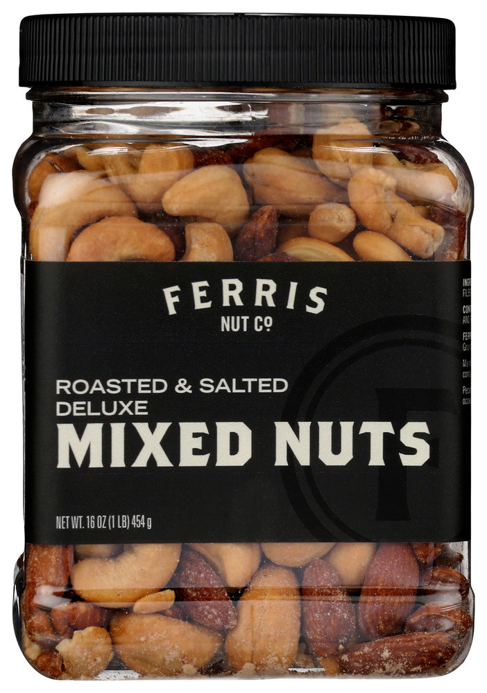 Ferris Nut Co Mix Nuts Roasted Salted Deluxe - Pack of 12 - 16OZ