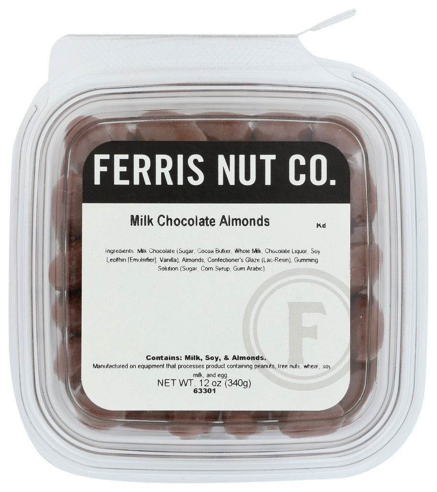 Ferris Nut Co Almonds Milk Chocolate - Case of 12 - 12 OZ