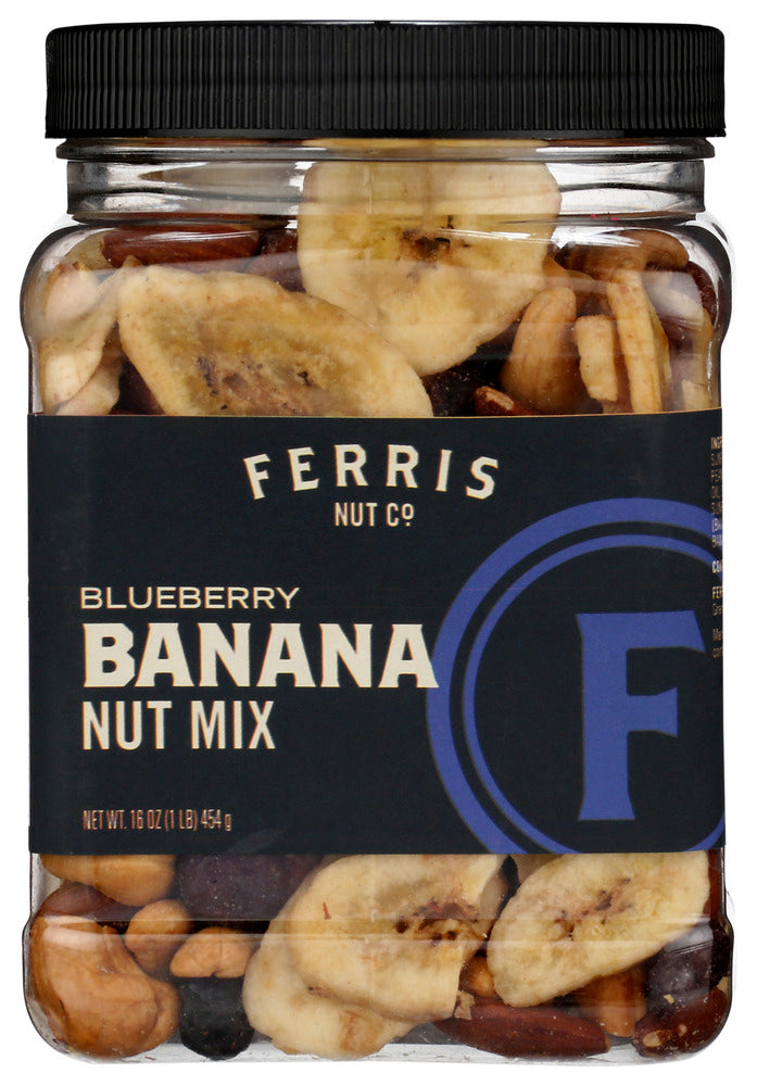 Ferris Nut Co Mix Blueberry Banana Nut - Case of 12 - 16 OZ