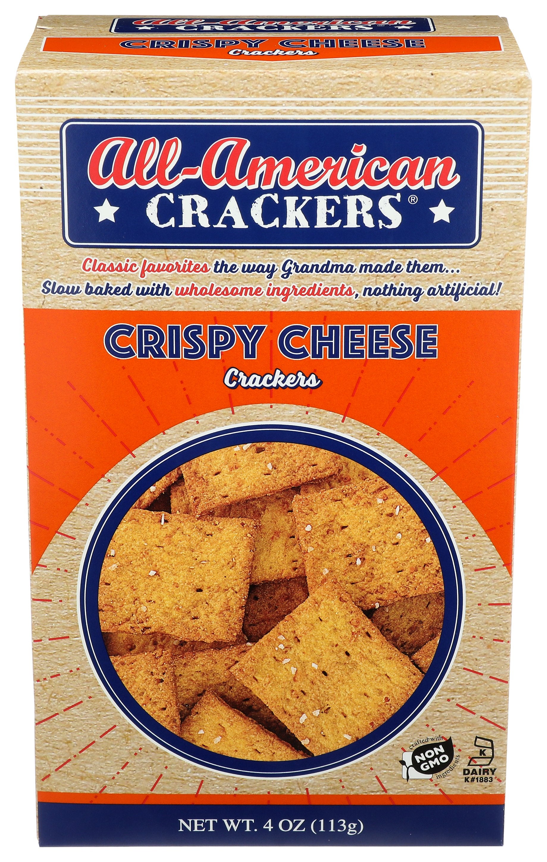 ALL AMERICAN CRACKER CHEESE CRISPY - Case of 6