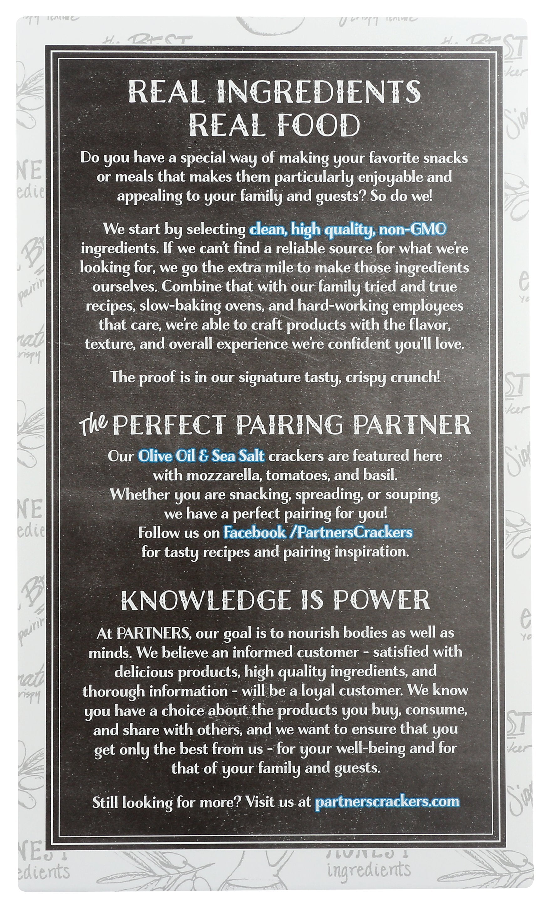 PARTNERS CRACKER OLIVE & SSLT - Case of 6