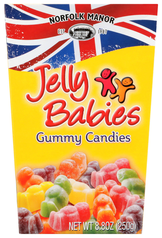Norfolk Manor Gummy Candy Jelly Babies - Case of 12 - 8.8 oz