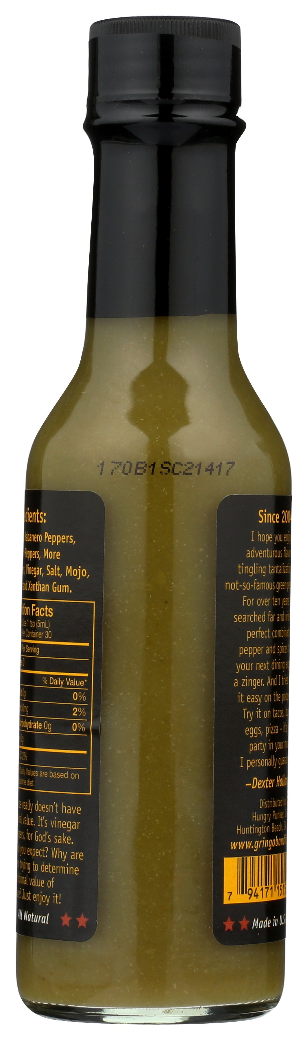GRINGO BANDITO HOT SAUCE GREEN - Case of 12