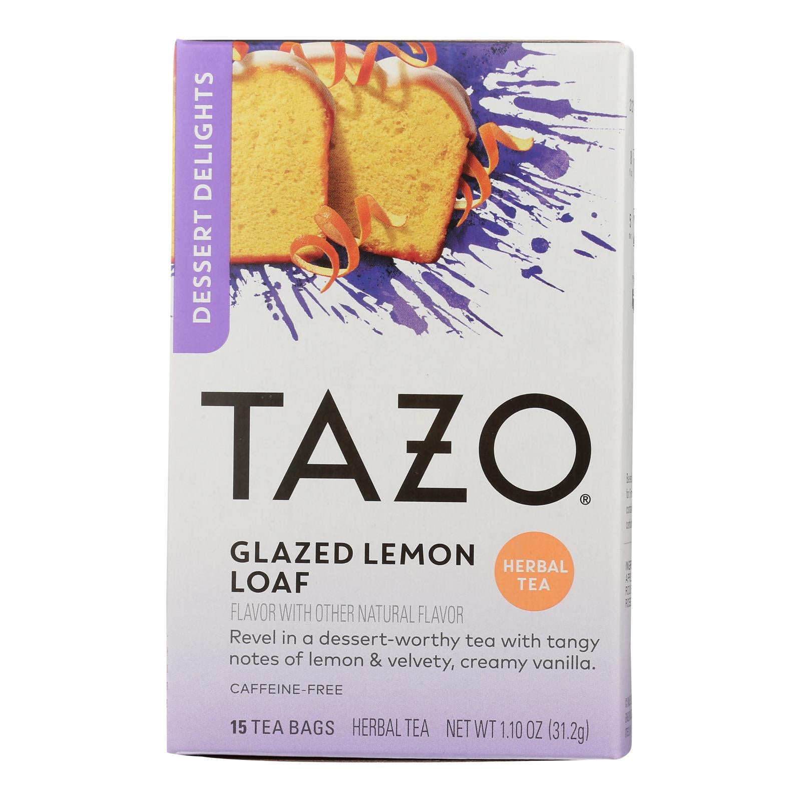 Tazo Tea - Tea Hrbl Glzd Lemon Loaf - Case of 6 - 15 BAG