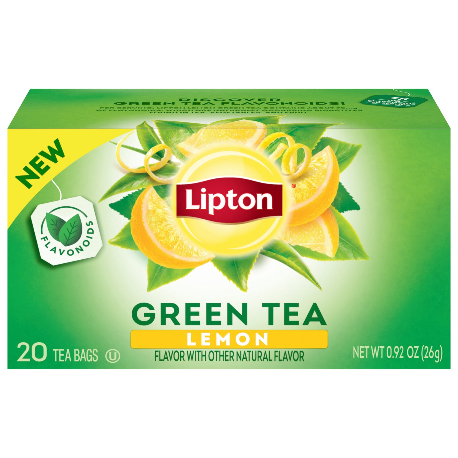 Lipton - Tea Green Lemon - CS of 6-20 CT