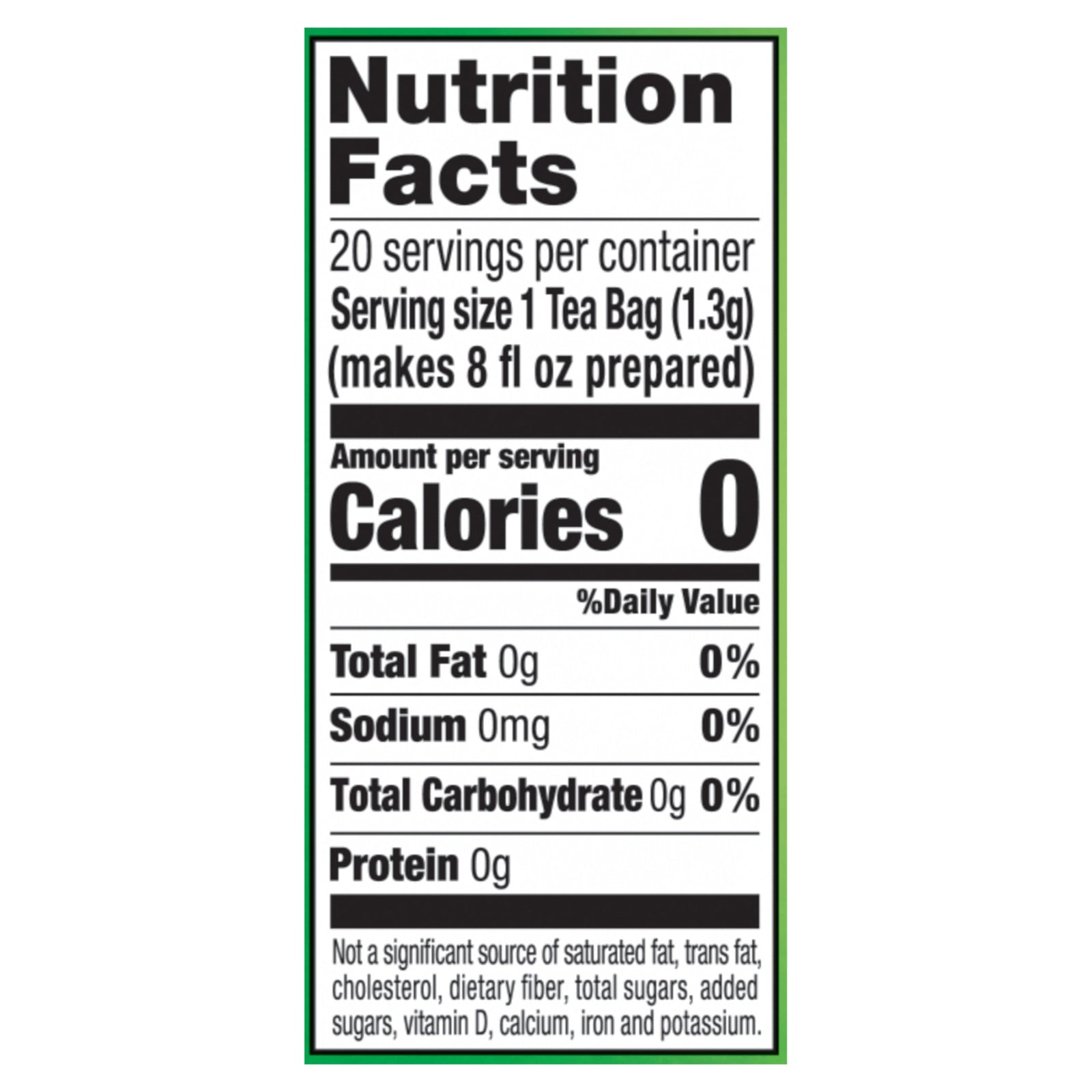 Lipton - Tea Green Lemon - CS of 6-20 CT