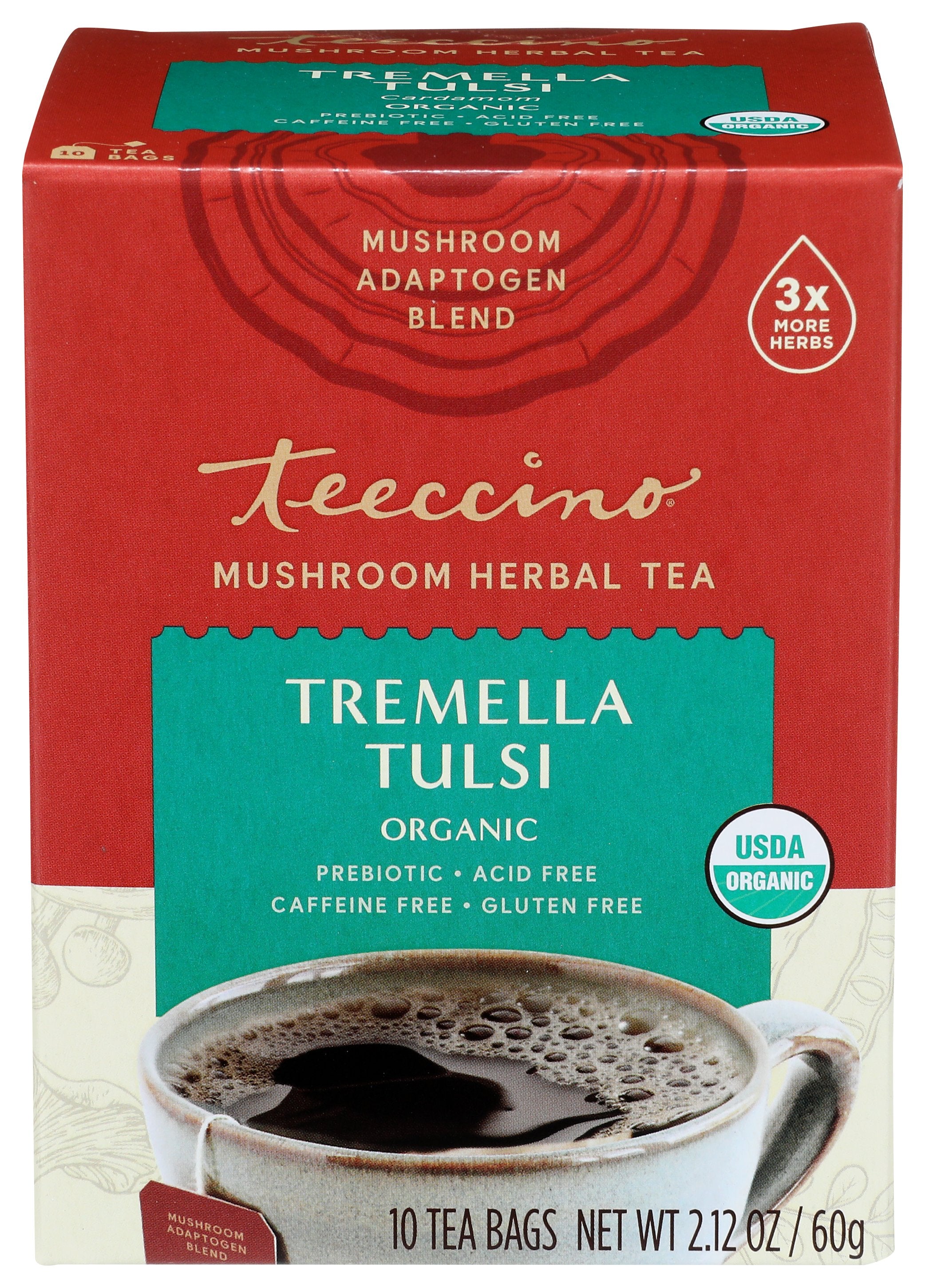 TEECCINO TEA TULSI MUSHROOM - Case of 6