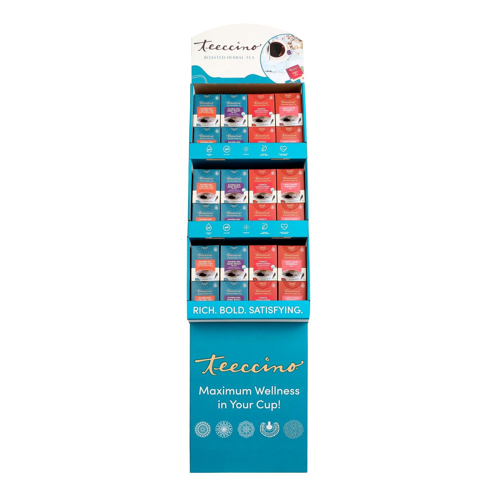 Teeccino - DisplayOg3 Tea Herbal 4 Var - Case of 48-CT