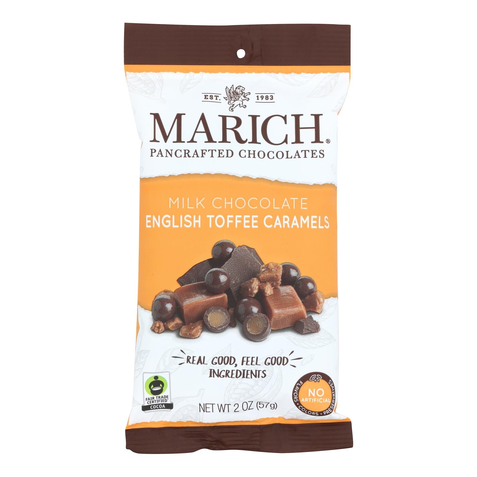 Marich - Caramels English Toffee - Case of 12-2 ounces