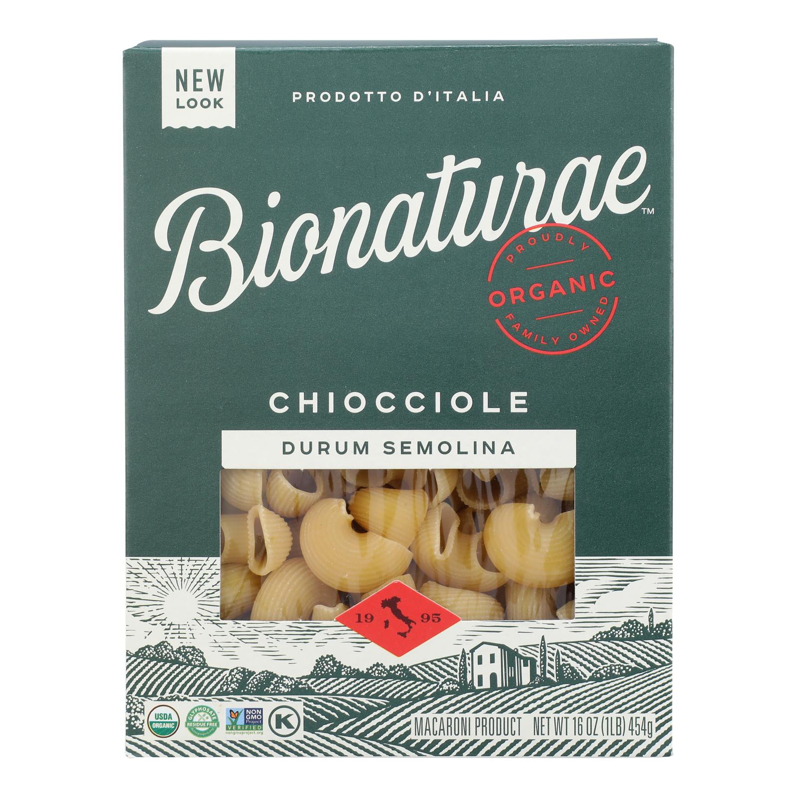 Bionaturae Pasta - Chiocciole - Case Of 12 - 16 Oz.