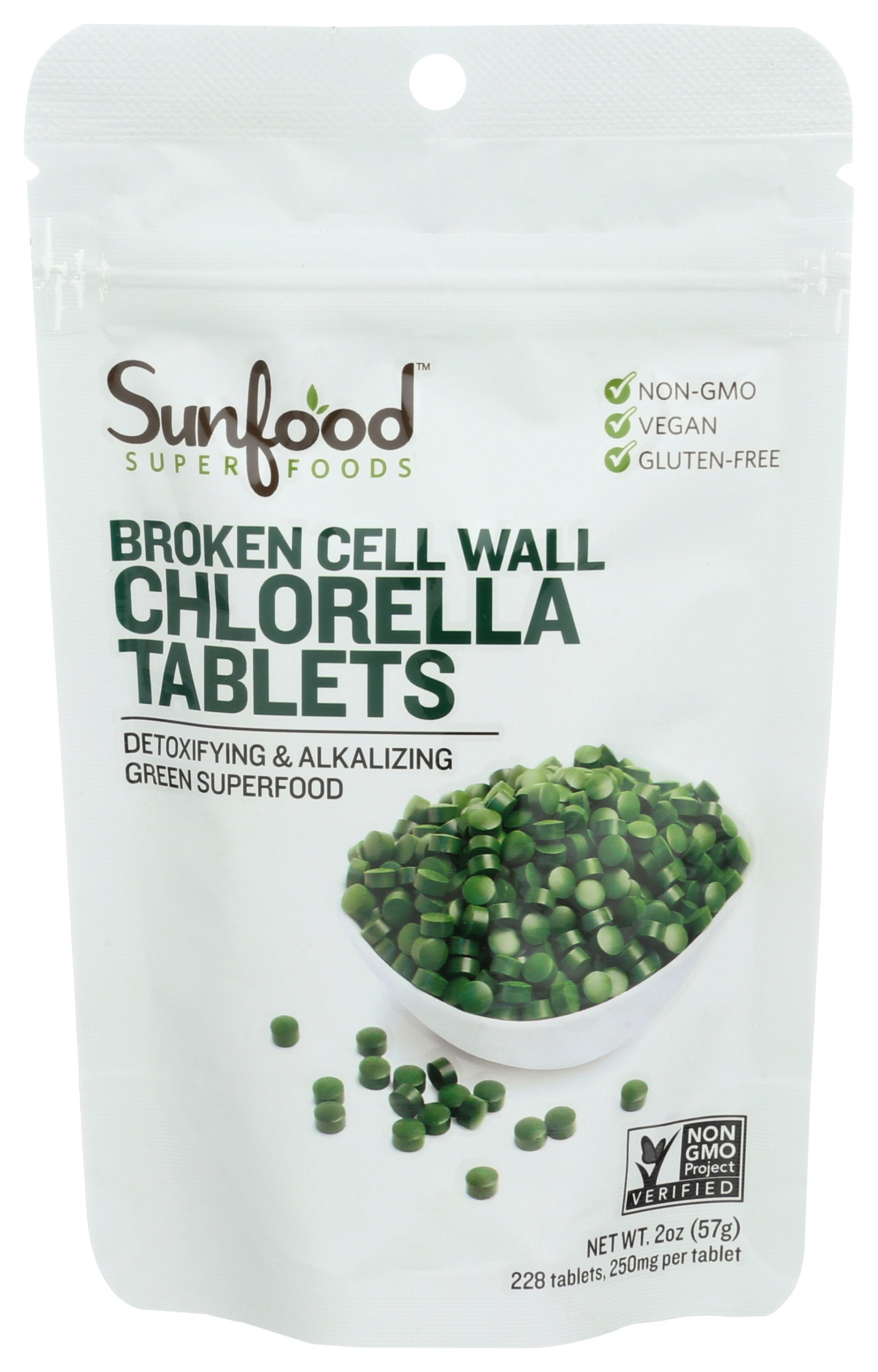 SUNFOOD SUPERFOODS TABLETS CHLORELLA