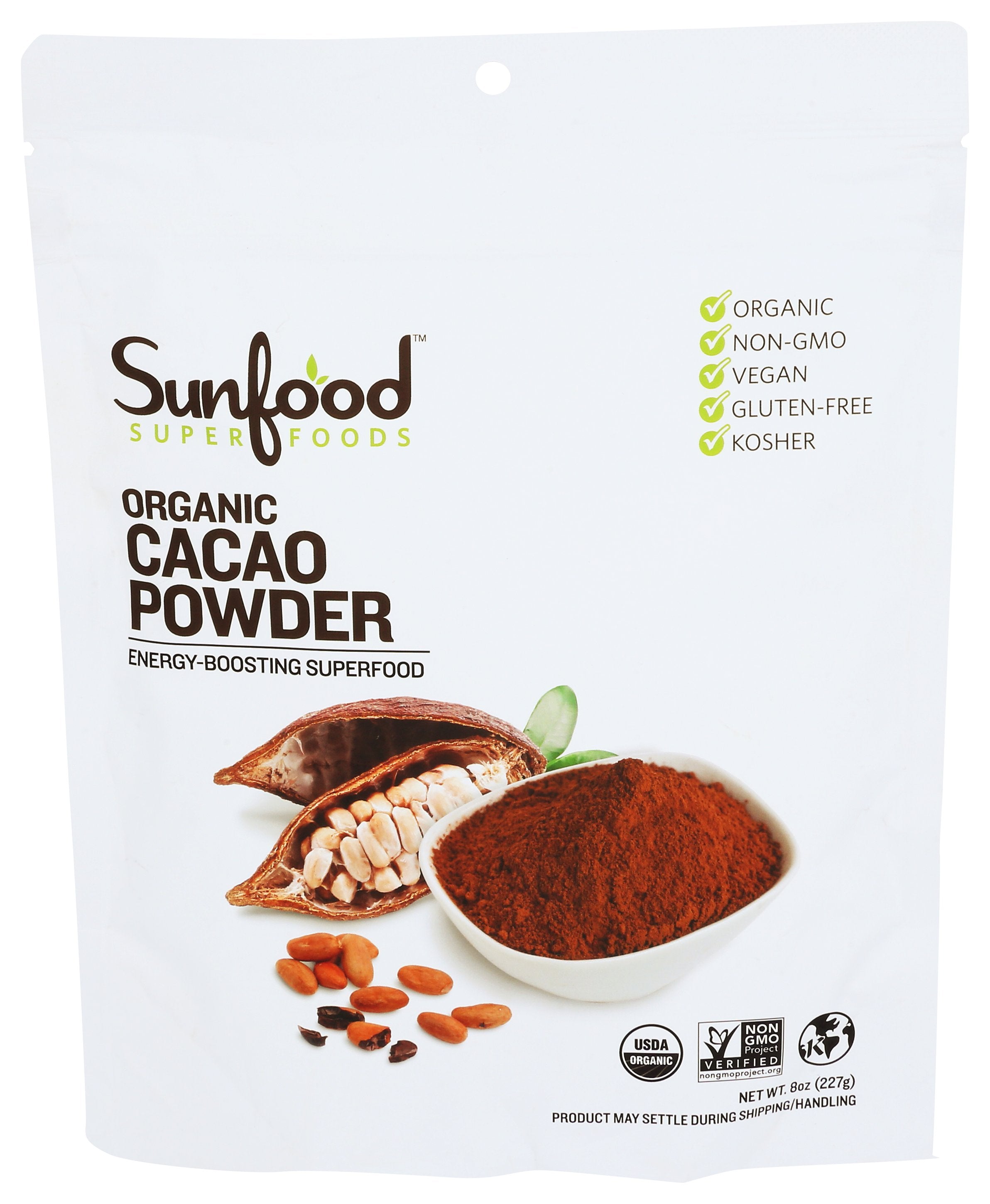 SUNFOOD SUPERFOODS CACAO POWDER ORGANIC