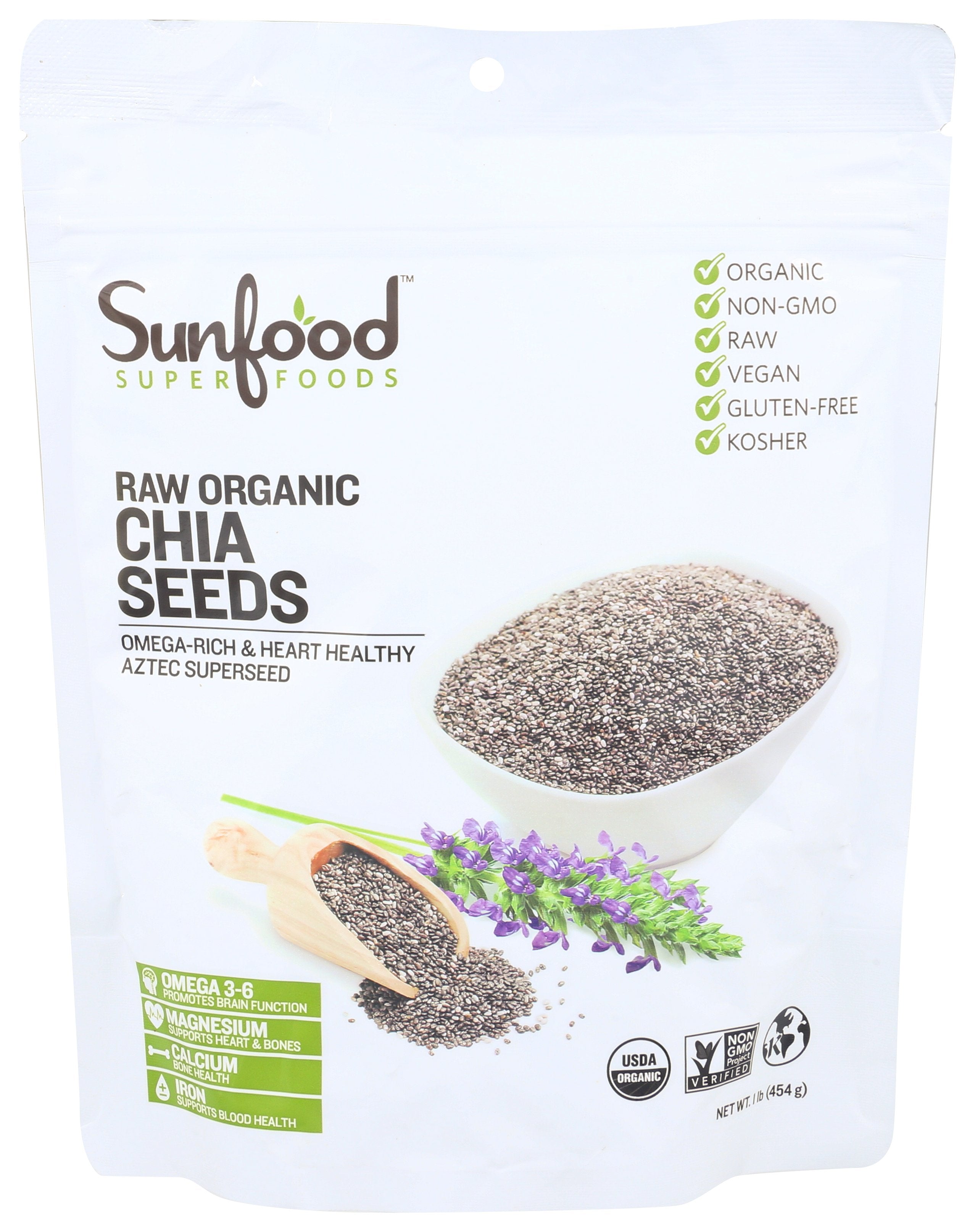 SUNFOOD SUPERFOODS CHIA SEEDS ORGANIC